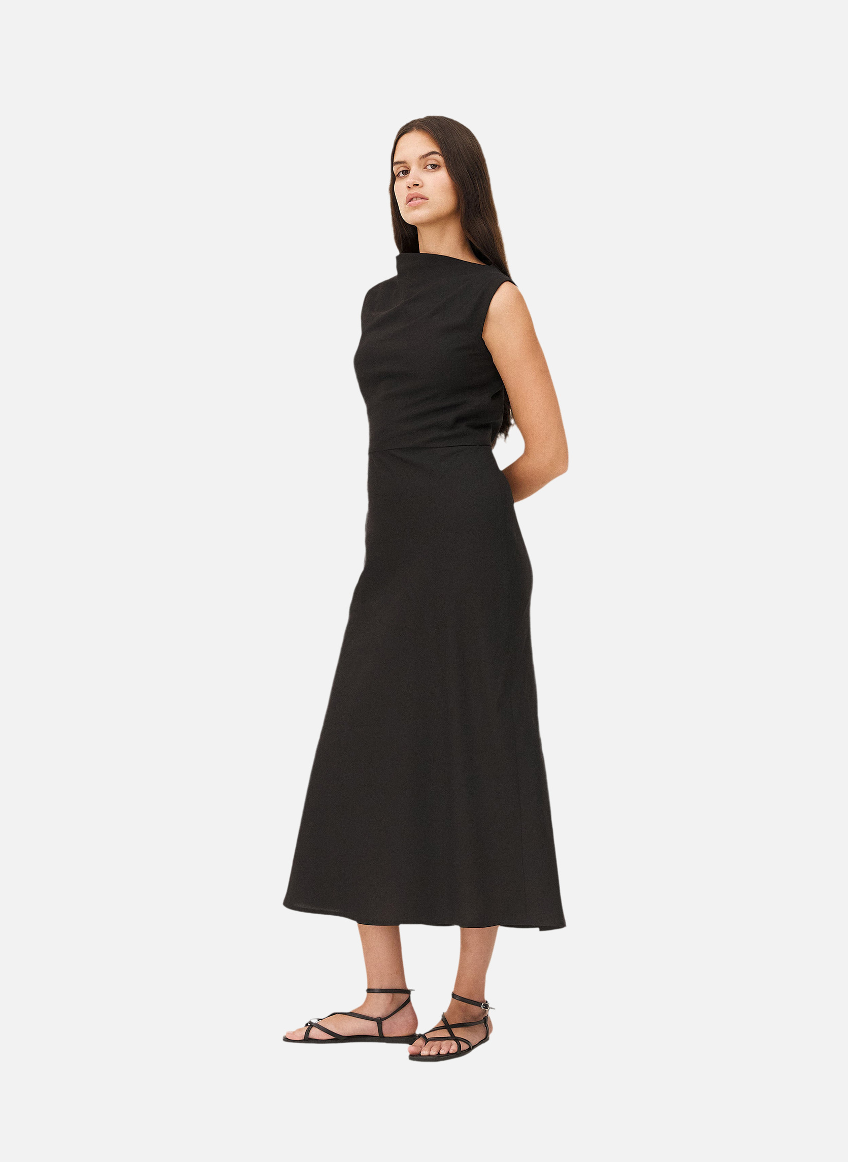 Long dress KALMAR BLACK Noyoco Black