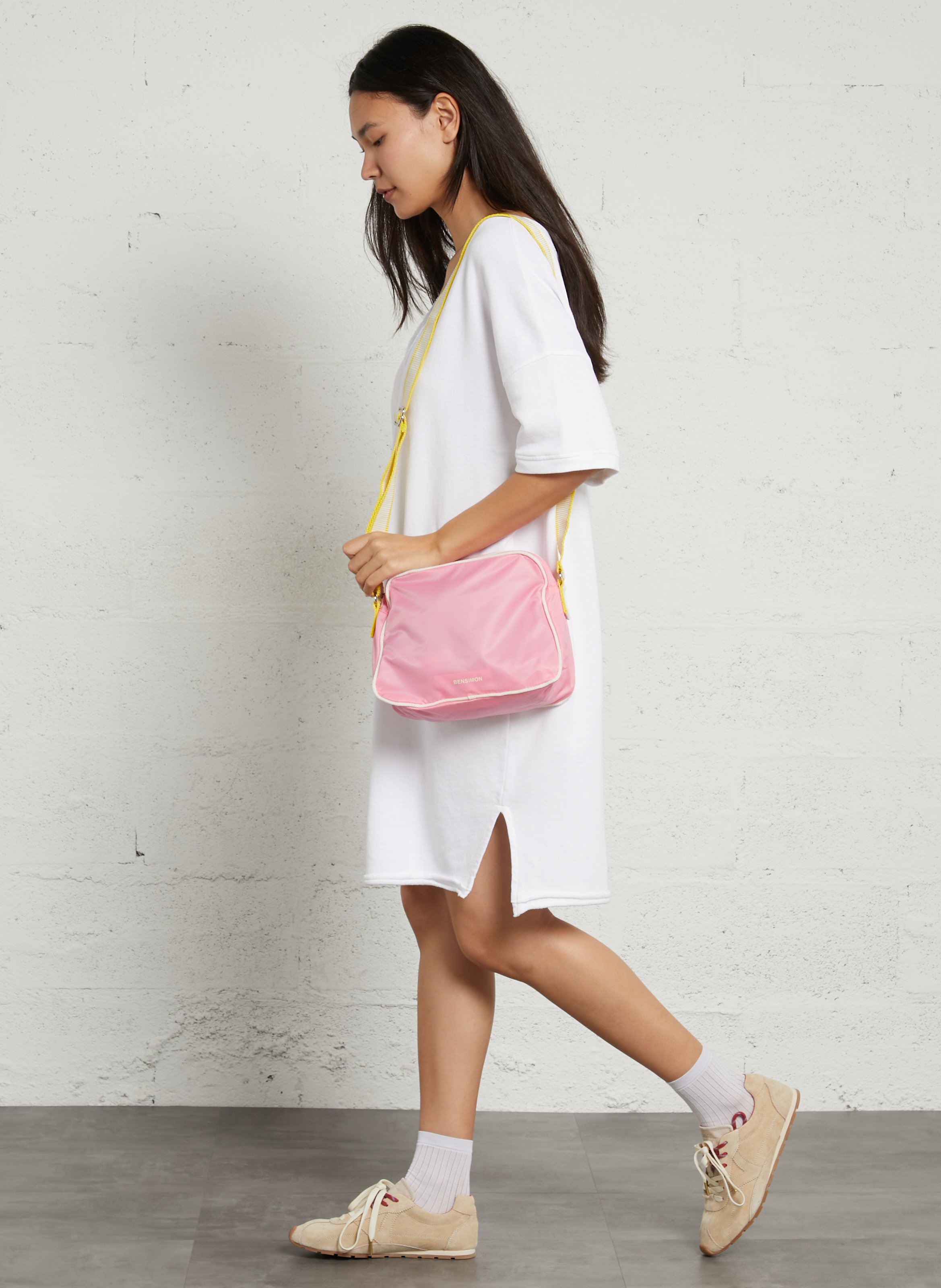 Schoudertas BENSIMON Roze