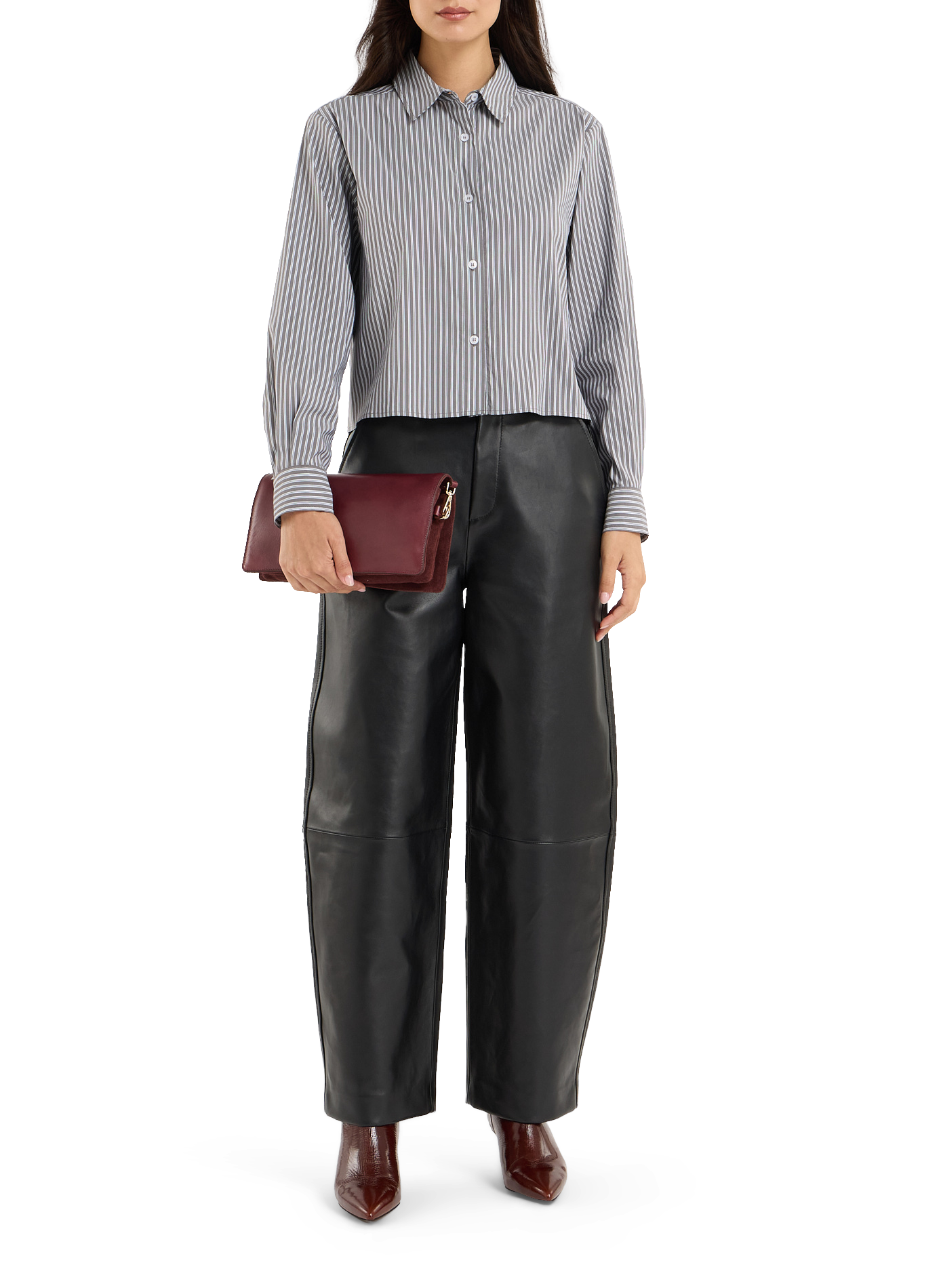 Leather crossbody bag SAISON 1865 Red