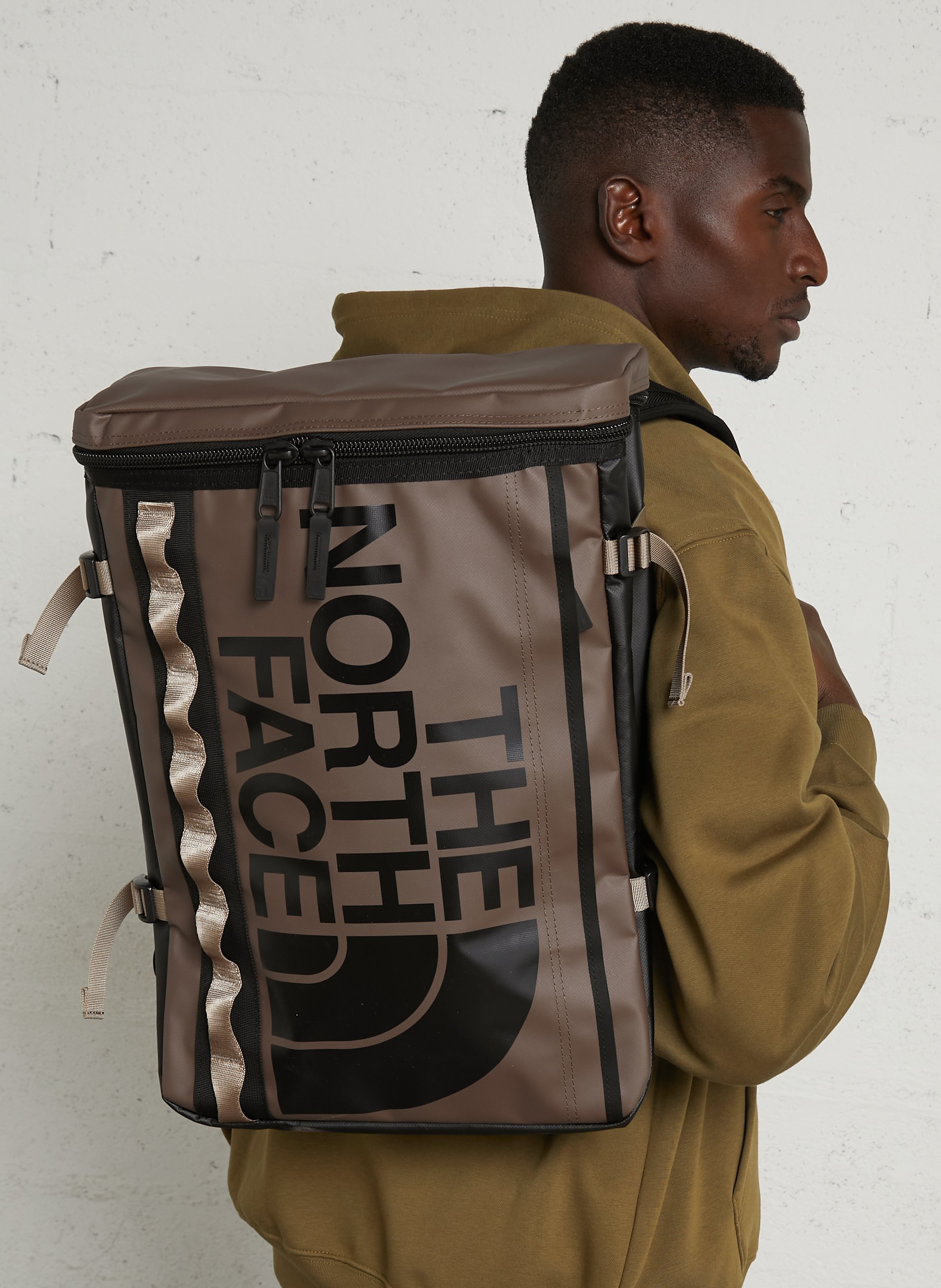 Rucksack mit Reißverschluss und Logo THE NORTH FACE Braun