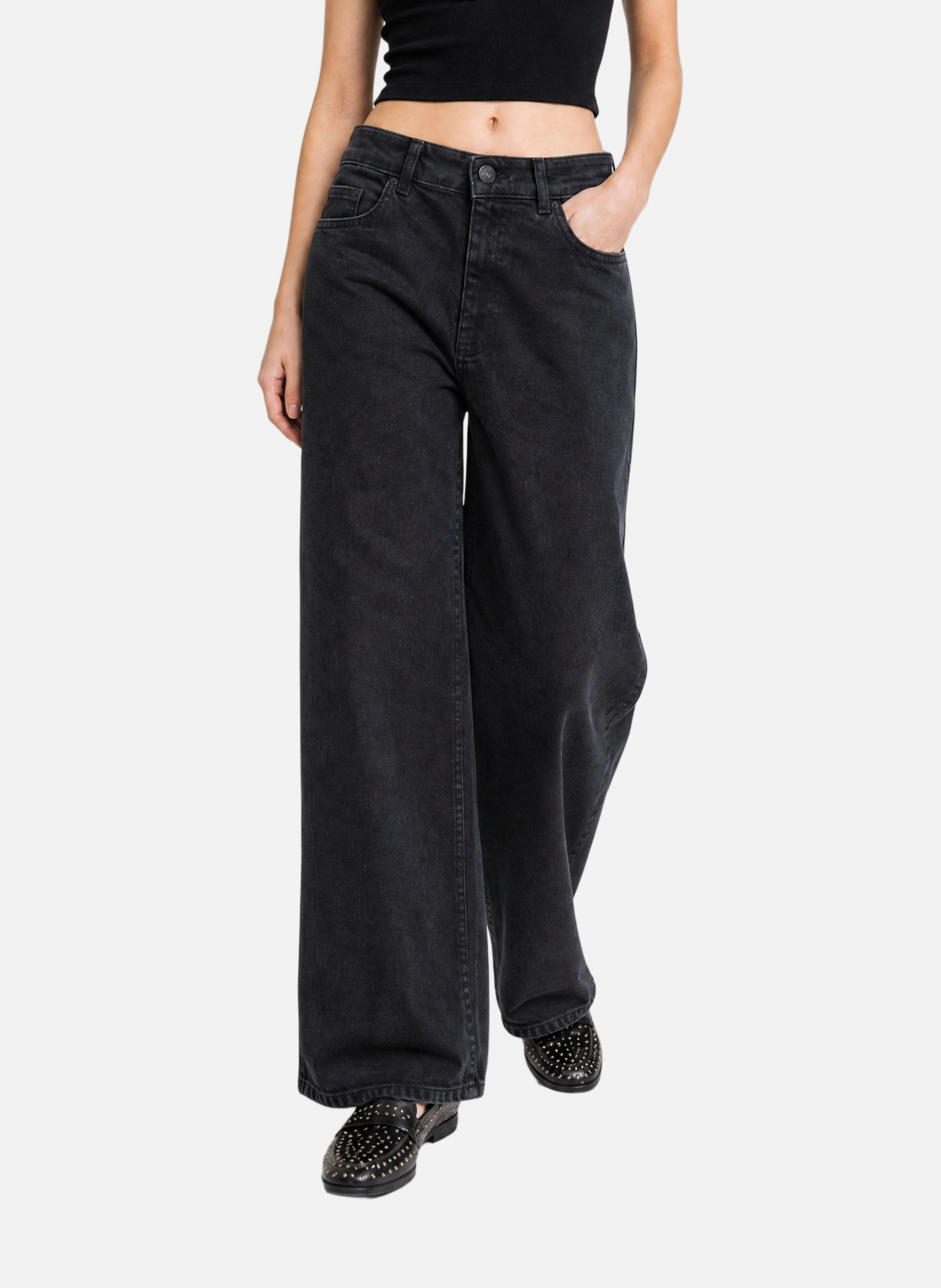 Wide-leg jeans THE KOOPLES Black
