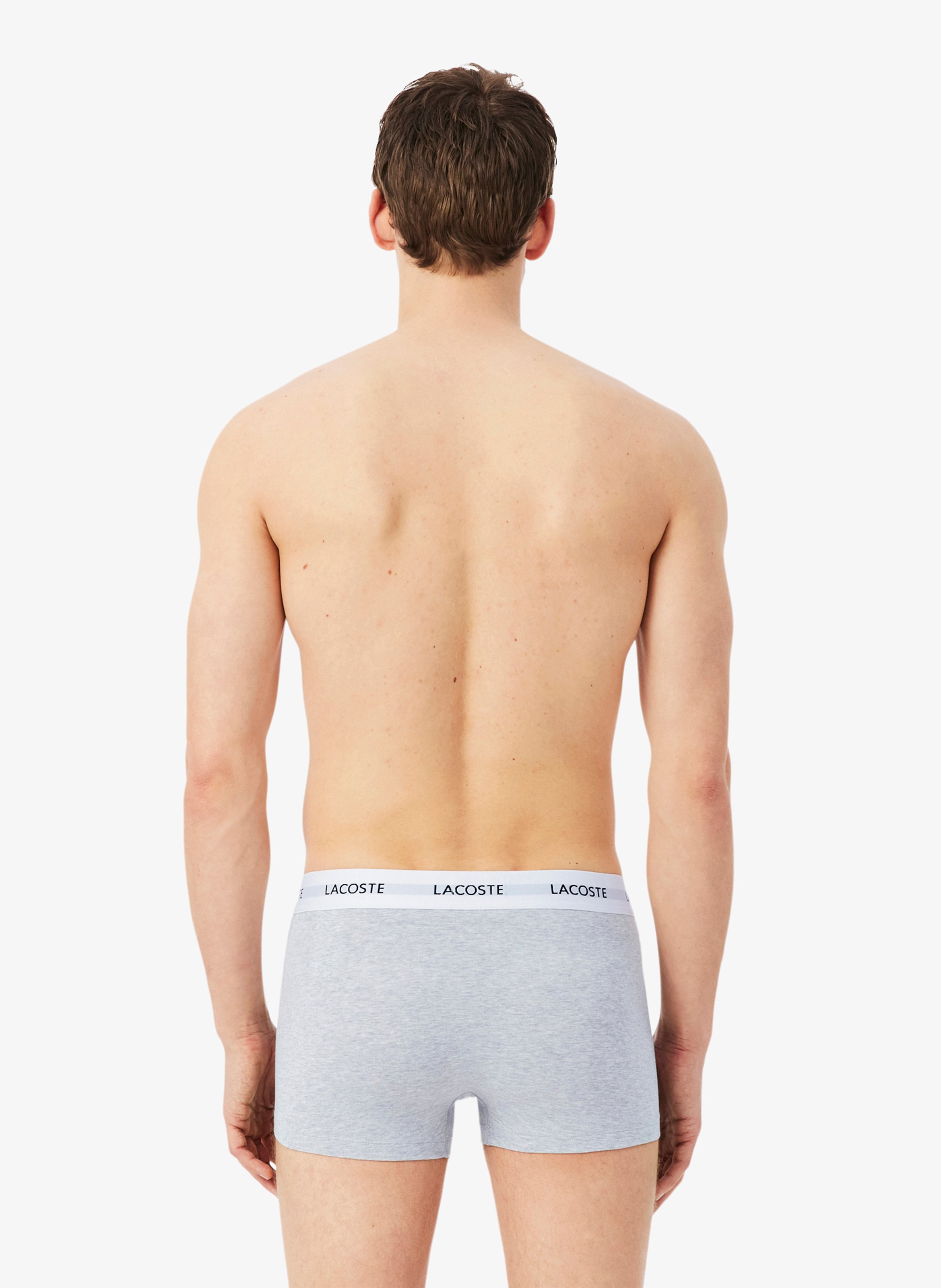 Set aus 3 kurzen Boxershorts aus gemischter Baumwolle LACOSTE Mehrfarbig