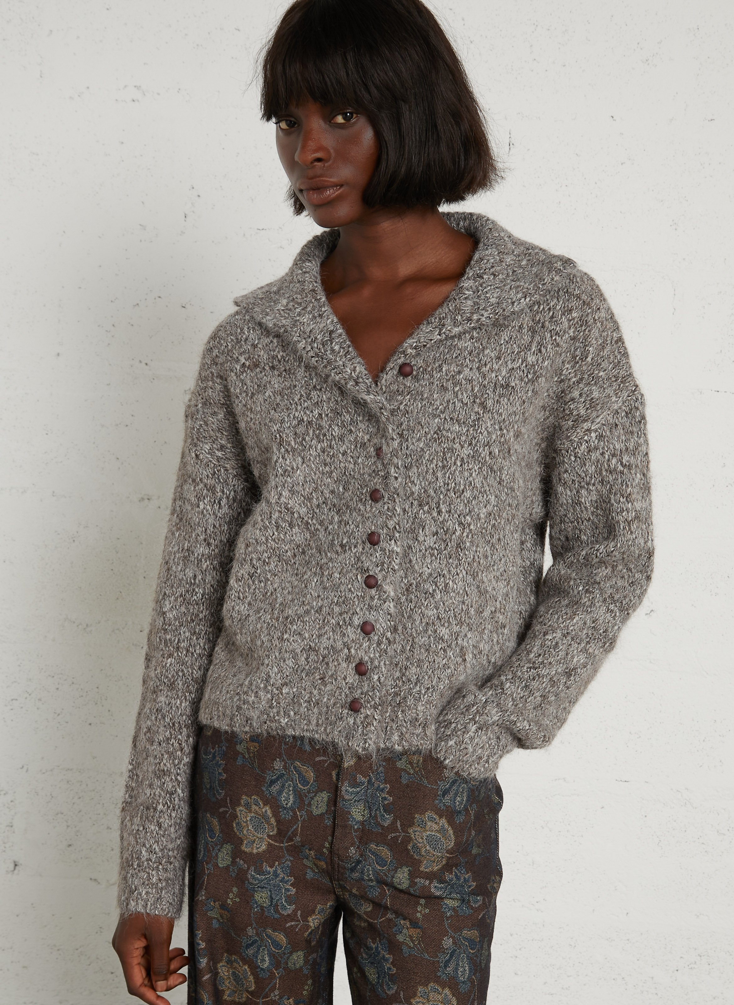 High-neck sweater THE KORNER Brown