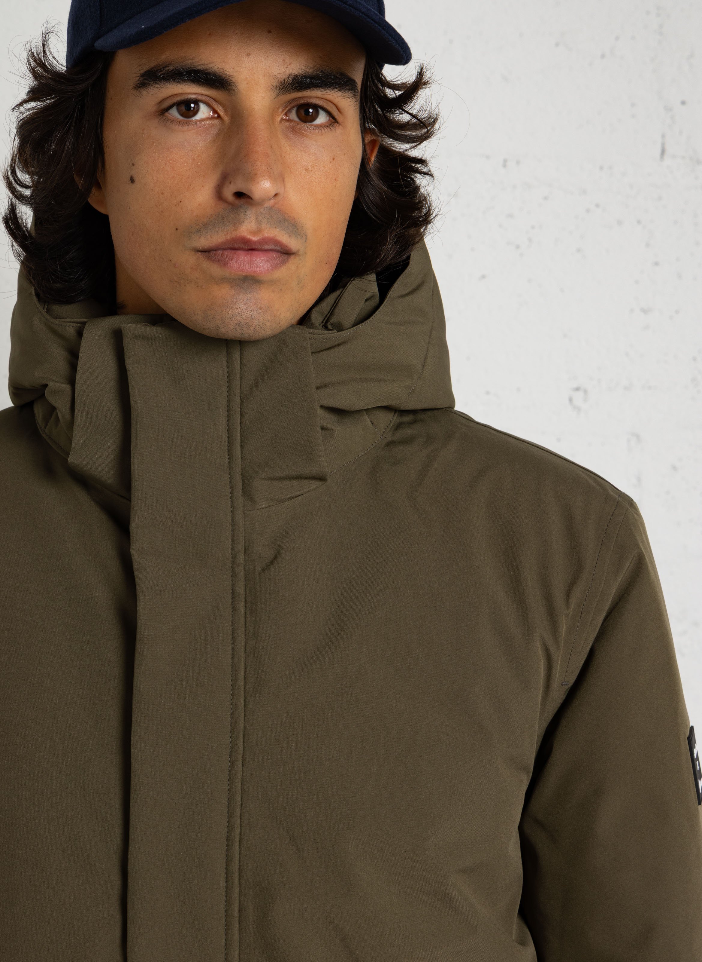 Waterdichte parka met opstaande kraag ARMOR LUX Groen
