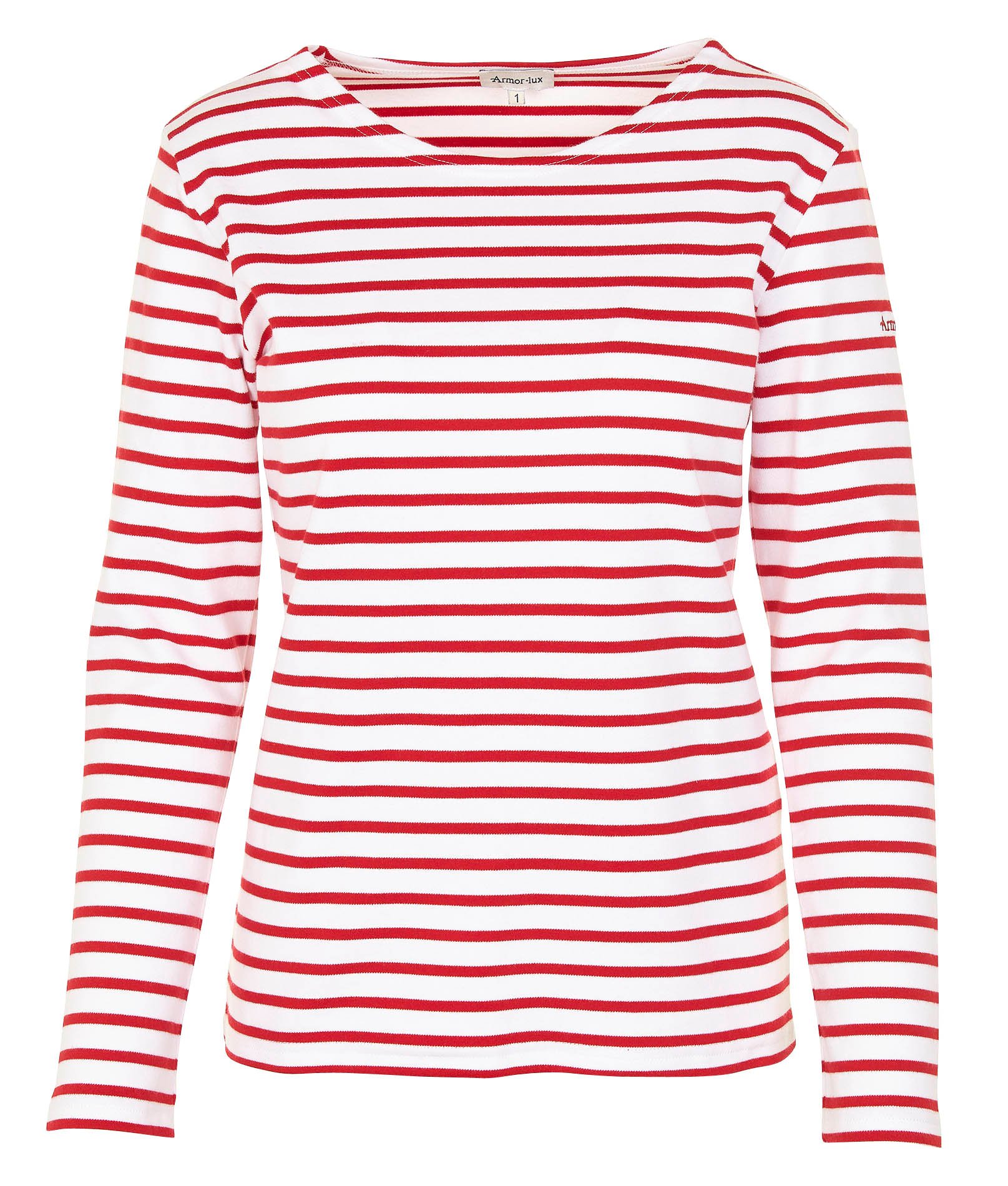 Round-neck cotton sailor top ARMOR LUX White