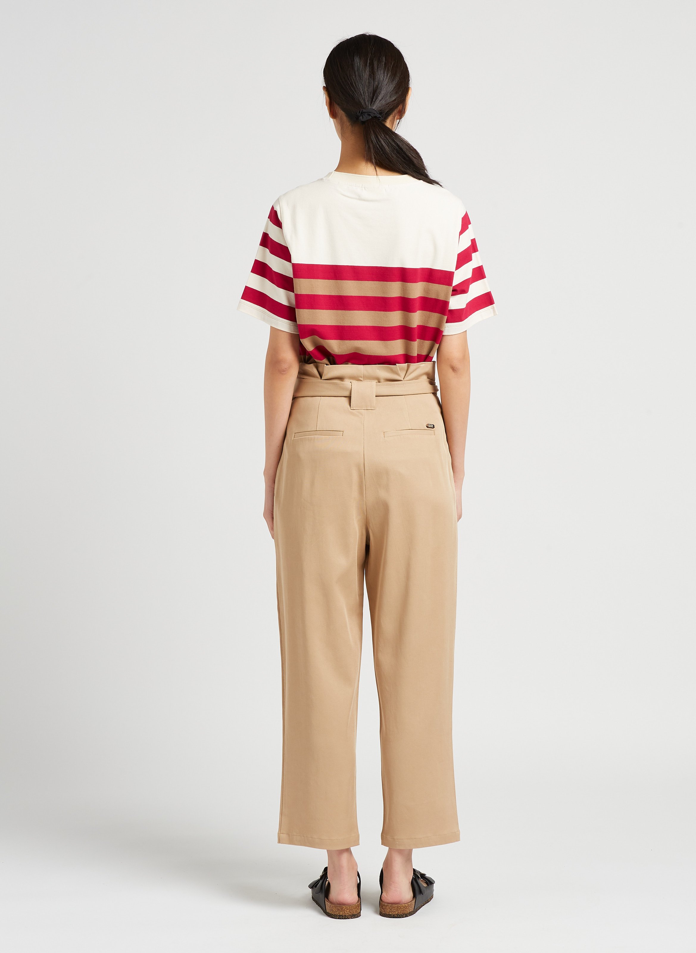 Gerade geschnittene Taillenhose SCOTCH AND SODA Beige