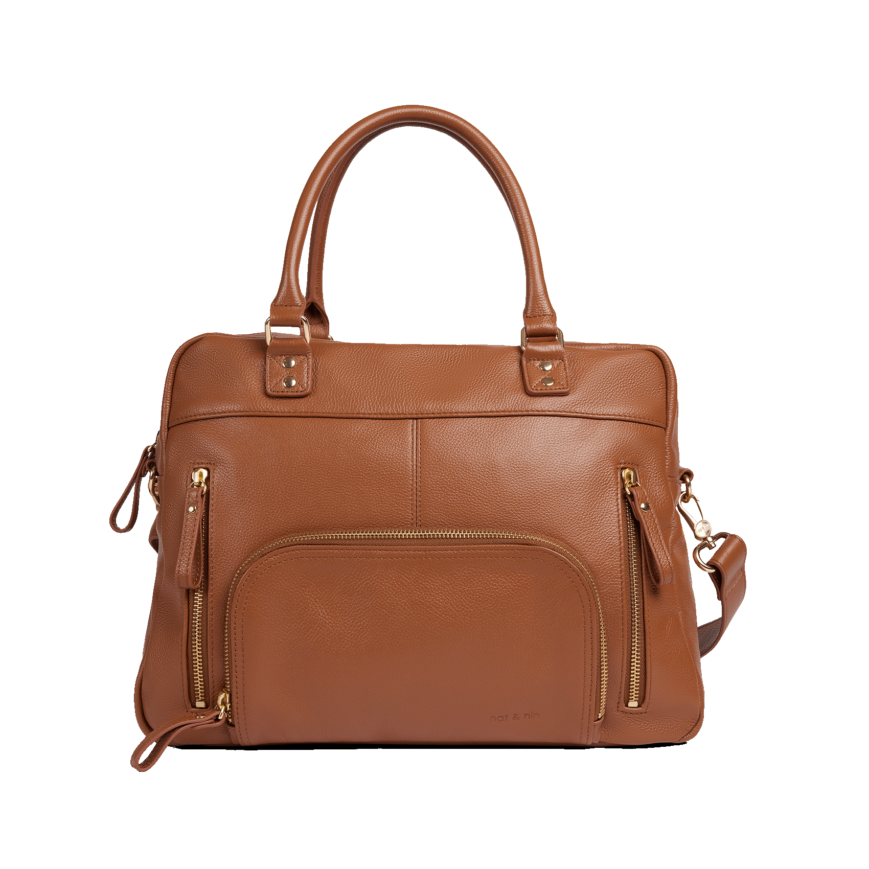 Cabas multipoches en cuir NAT & NIN