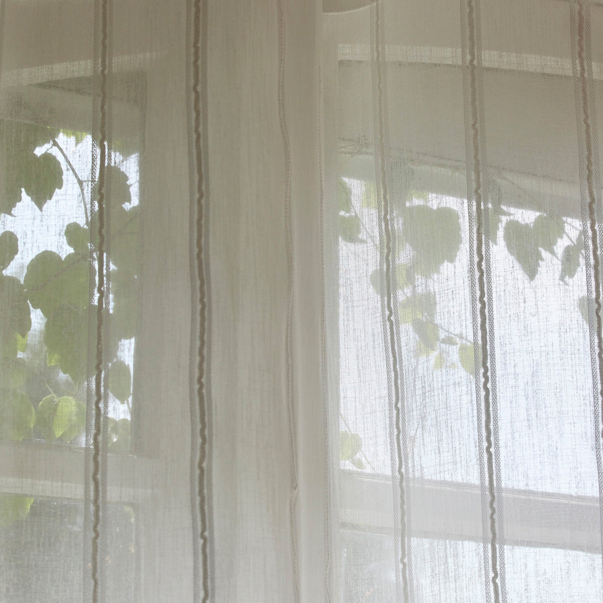 SANTORINI - Net curtain with eyelets MADURA White