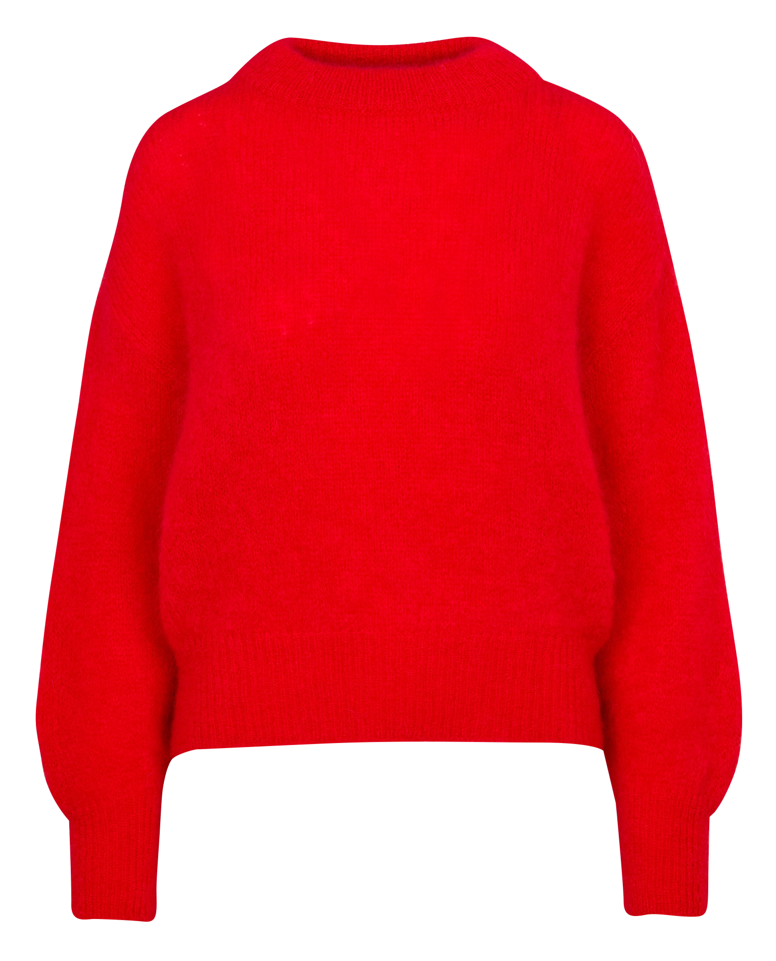 Pull col rond en laine mélangée SURPRISE Rouge