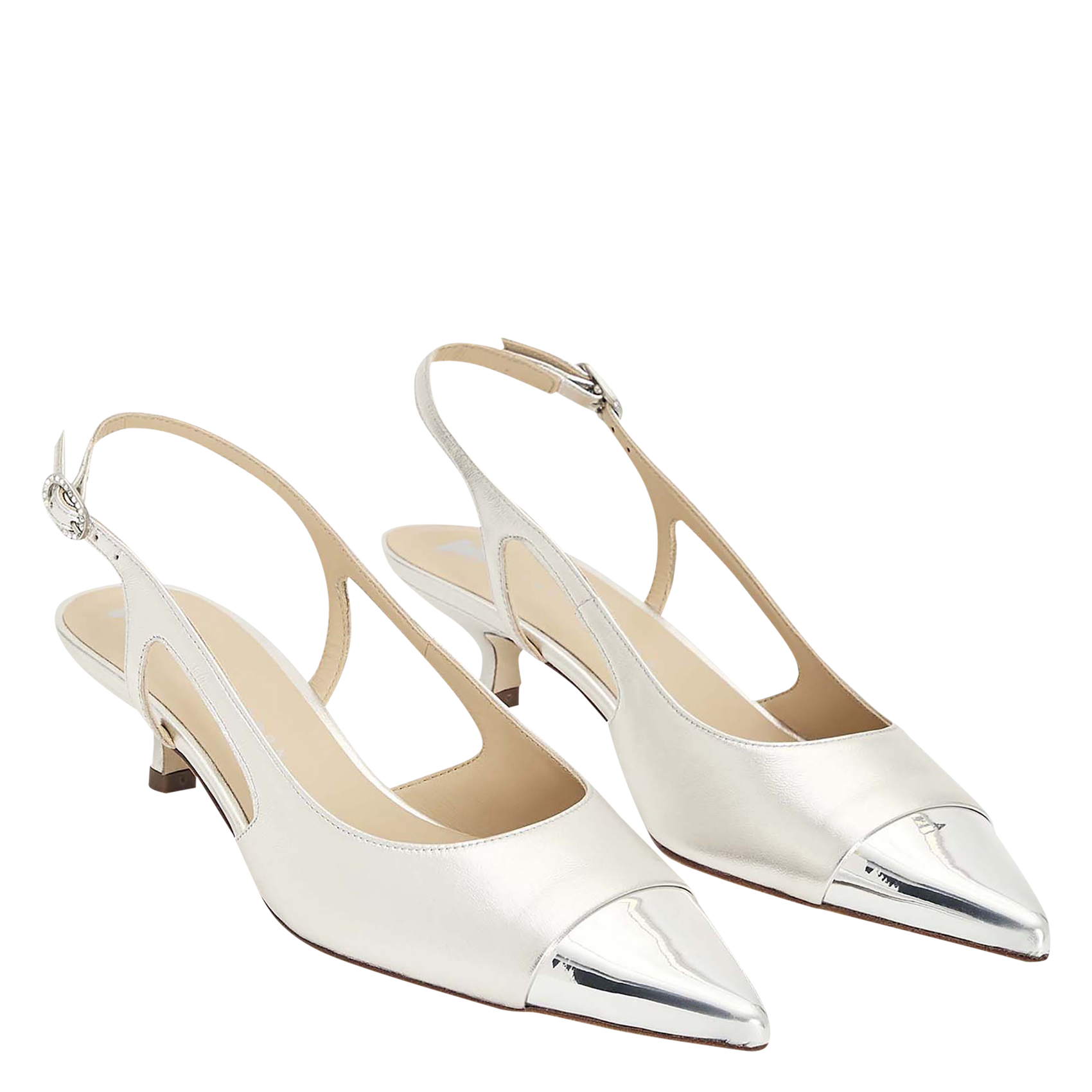 Castylista pointed suede high heels TARA JARMON Silver