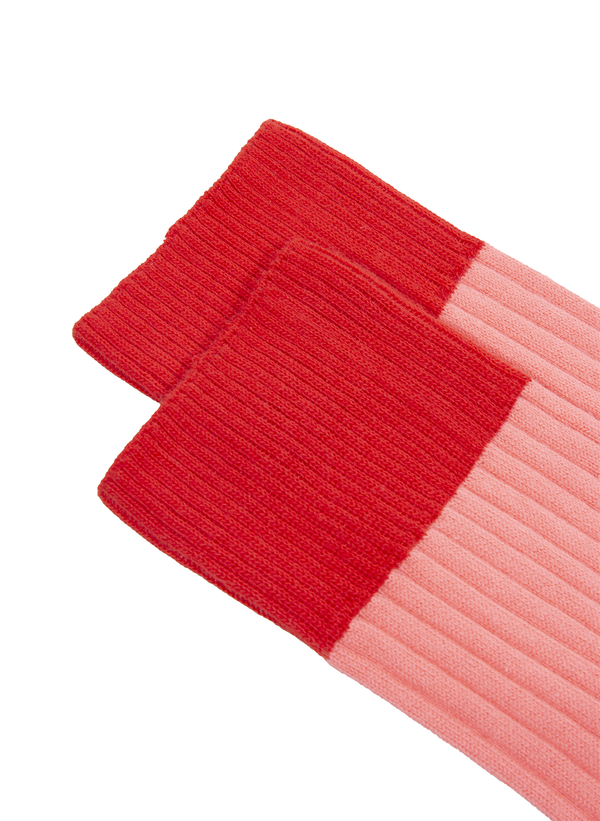 Chaussettes mi-hautes bicolores ANT45 Rose