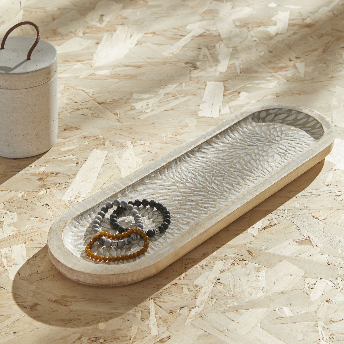 Wooden tray FACTORY Beige