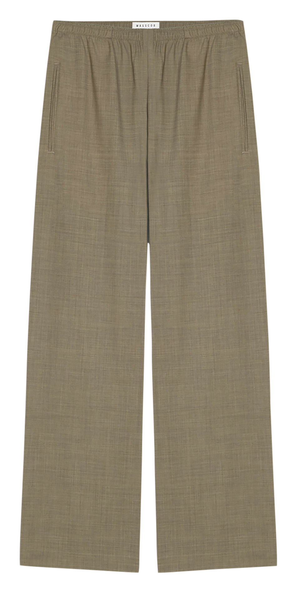 Straight wool trousers MASSCOB Brown