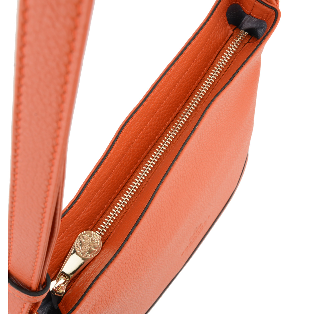 Red crossbody bag POURCHET Orange