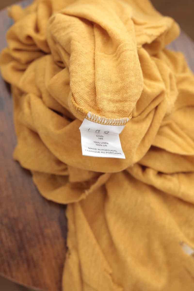 Linen T-shirt IRO - Seconde Main Yellow