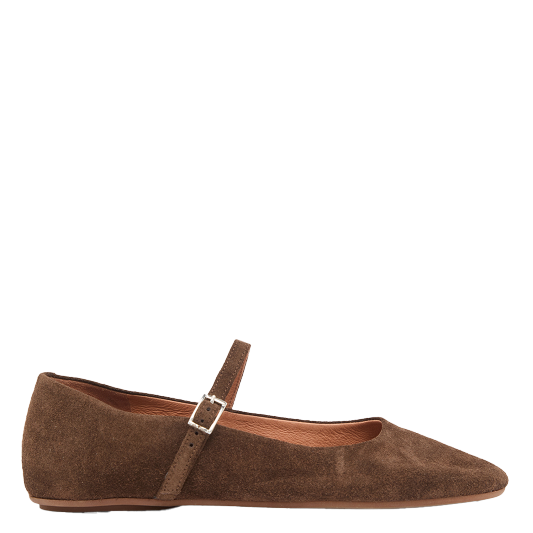 Suede ballet pumps JONAK Brown