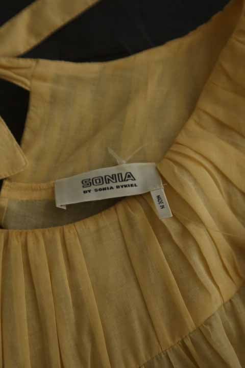 Cotton dress SONIA RYKIEL - Seconde Main Yellow