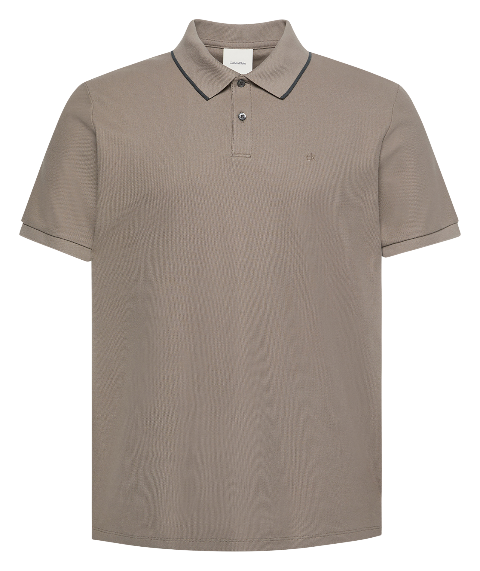 Polo col classique en coton CALVIN KLEIN