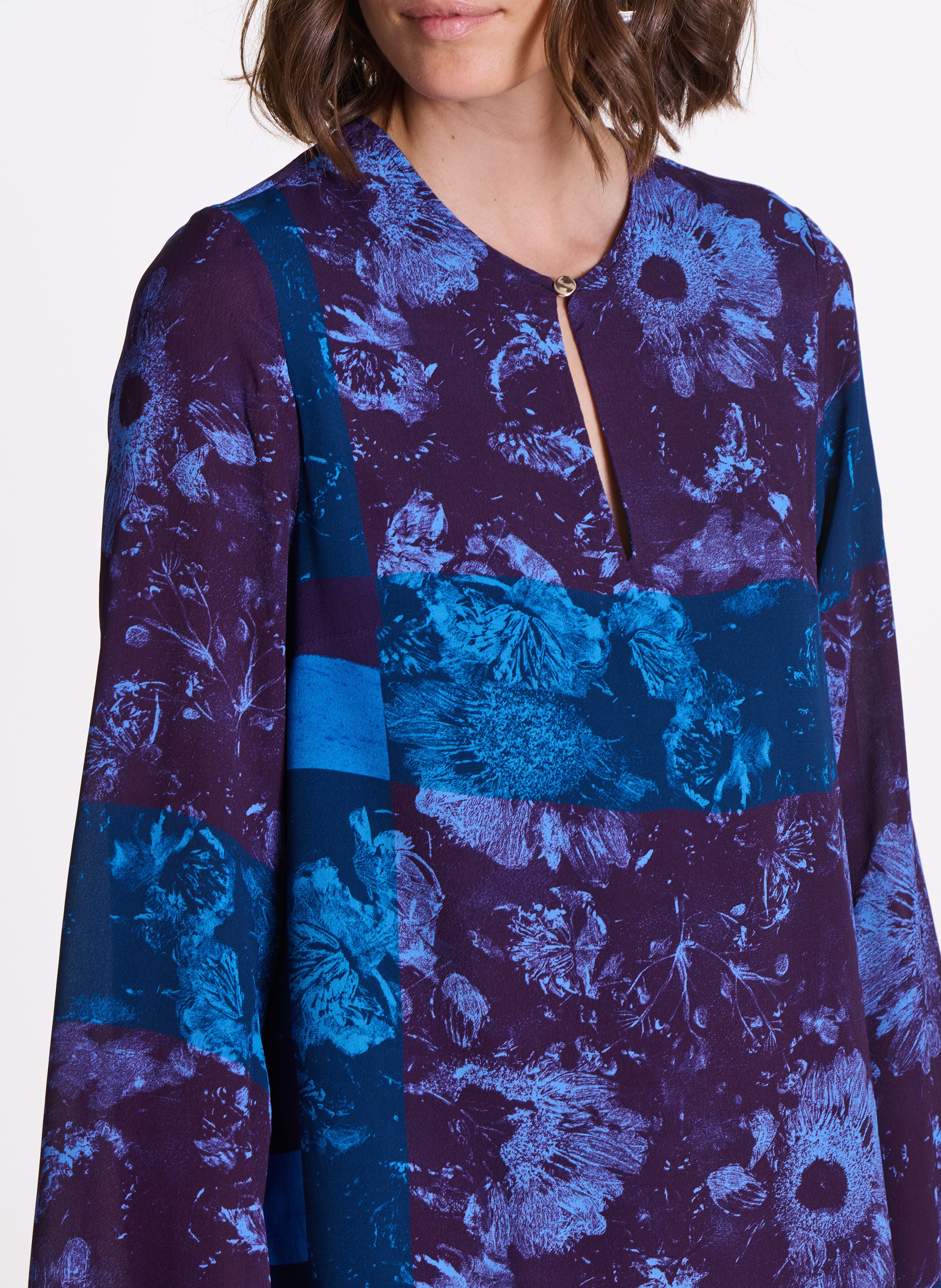 Birmane printed dress LA FEE MARABOUTEE Purple