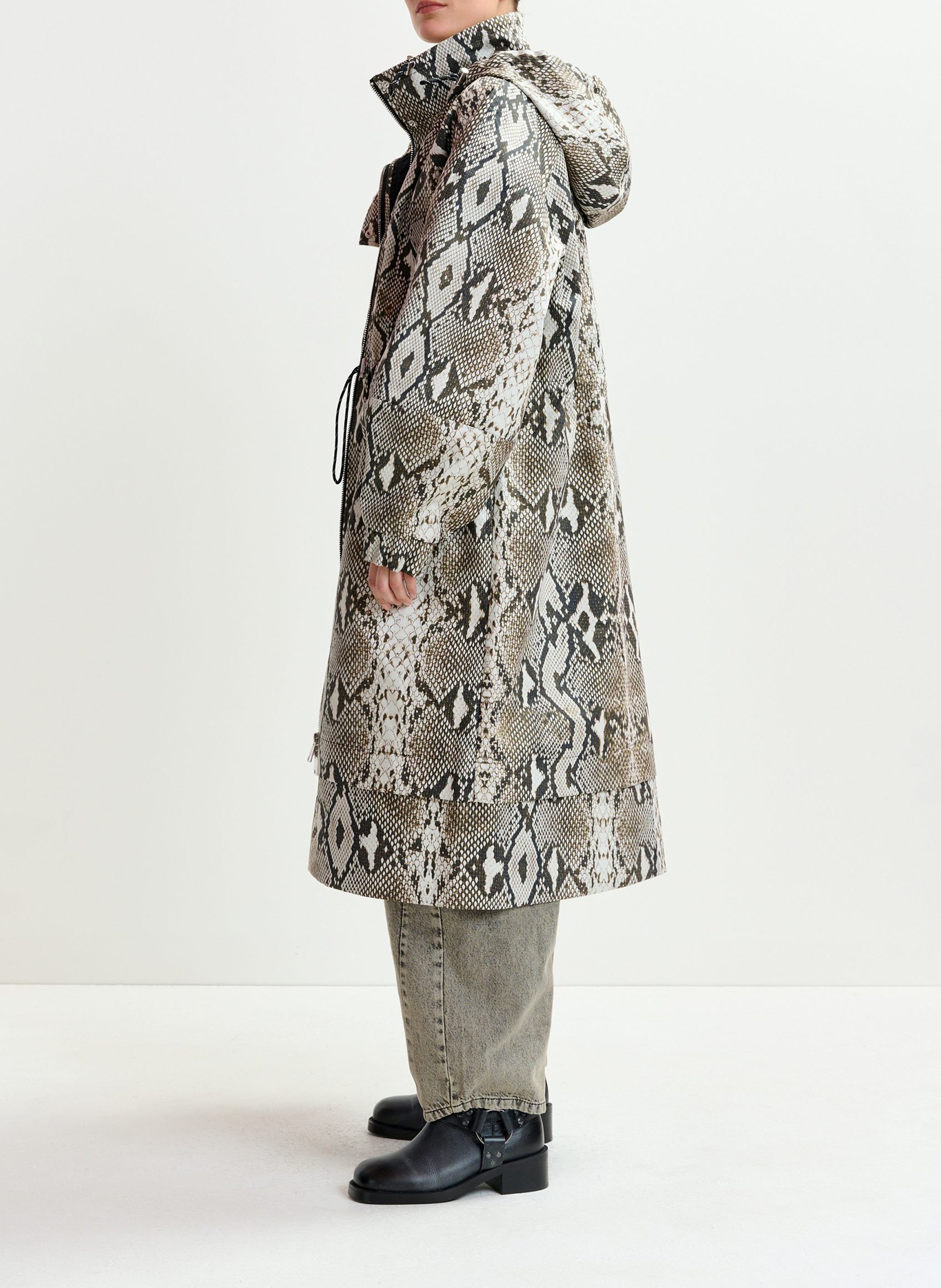 Parka col montant en coton ESSENTIEL ANTWERP Vert