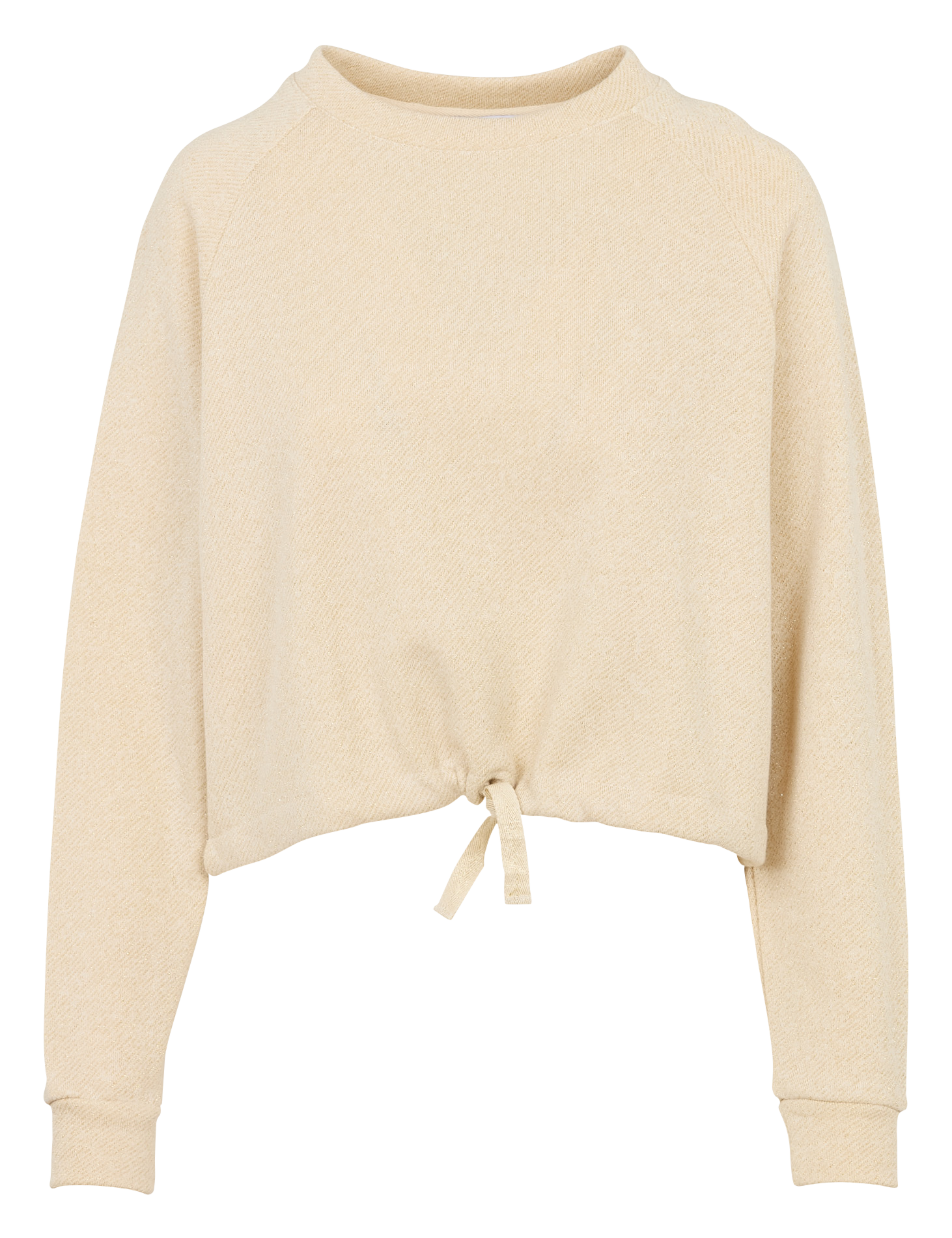 Kurzer weiter Baumwollmisch-Sweater LA FEE MARABOUTEE Weiss