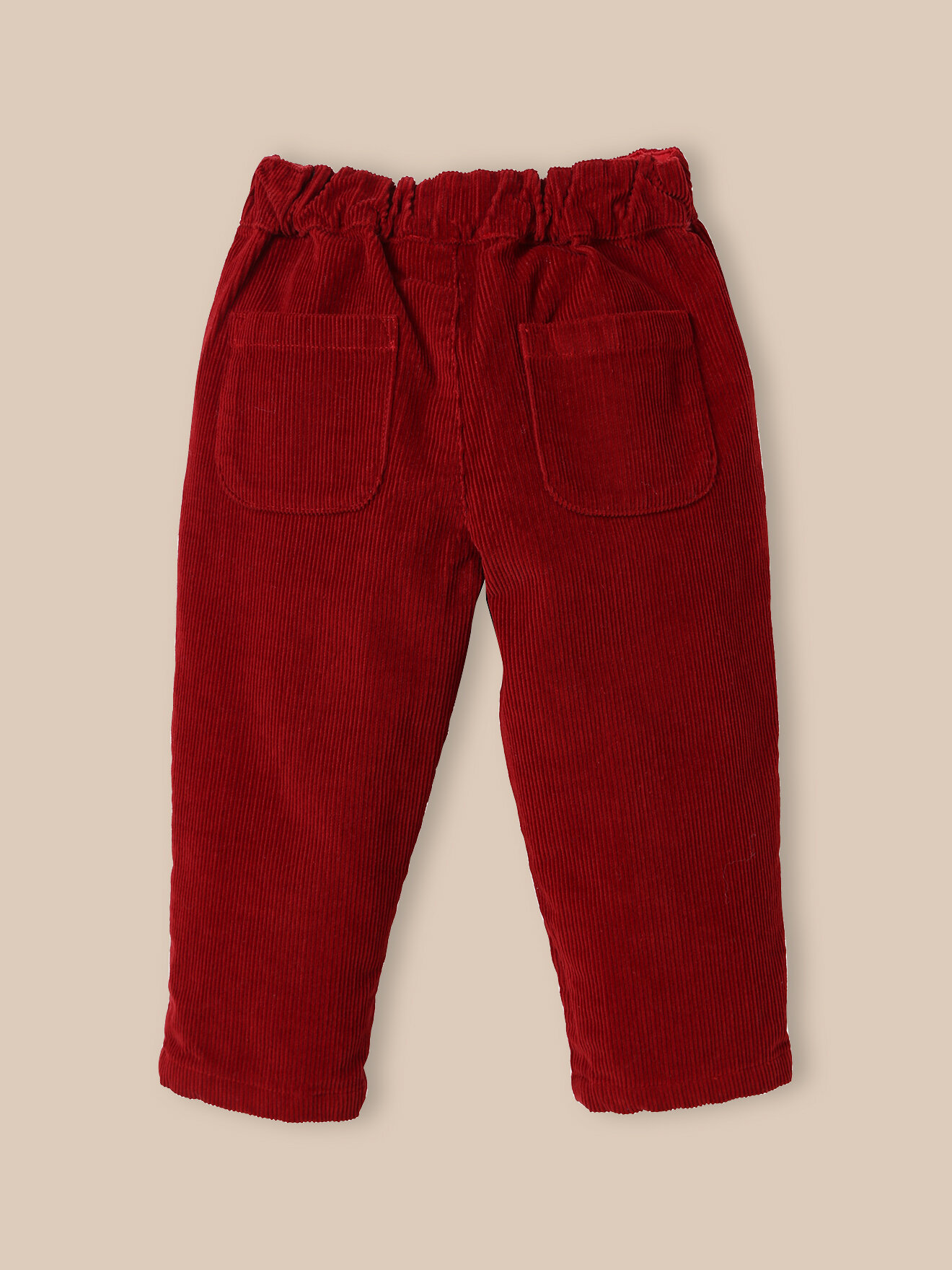 Velvet pants CYRILLUS Red