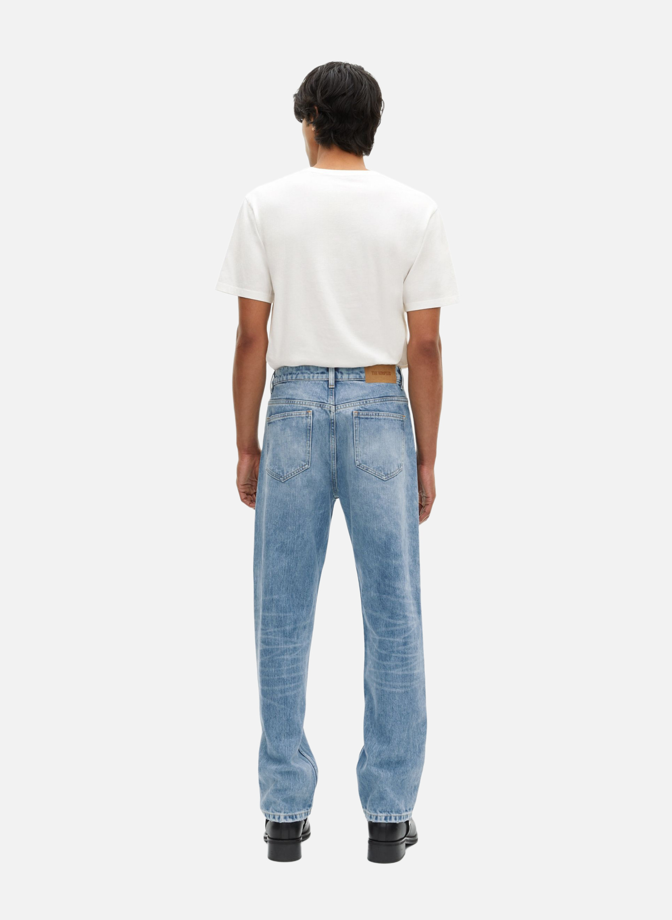 - Straight-leg jeans
- 5 pockets
- Straight cut
- Faded effect THE KOOPLES Blue