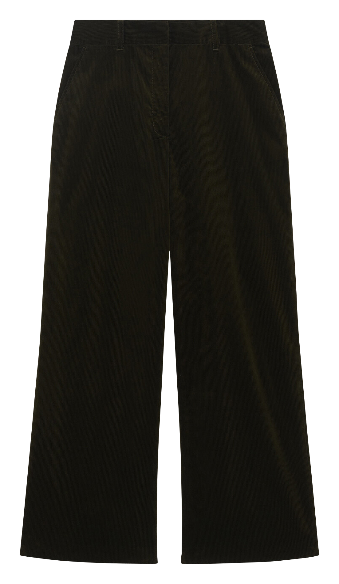 Flared corduroy pants CAROLL Green