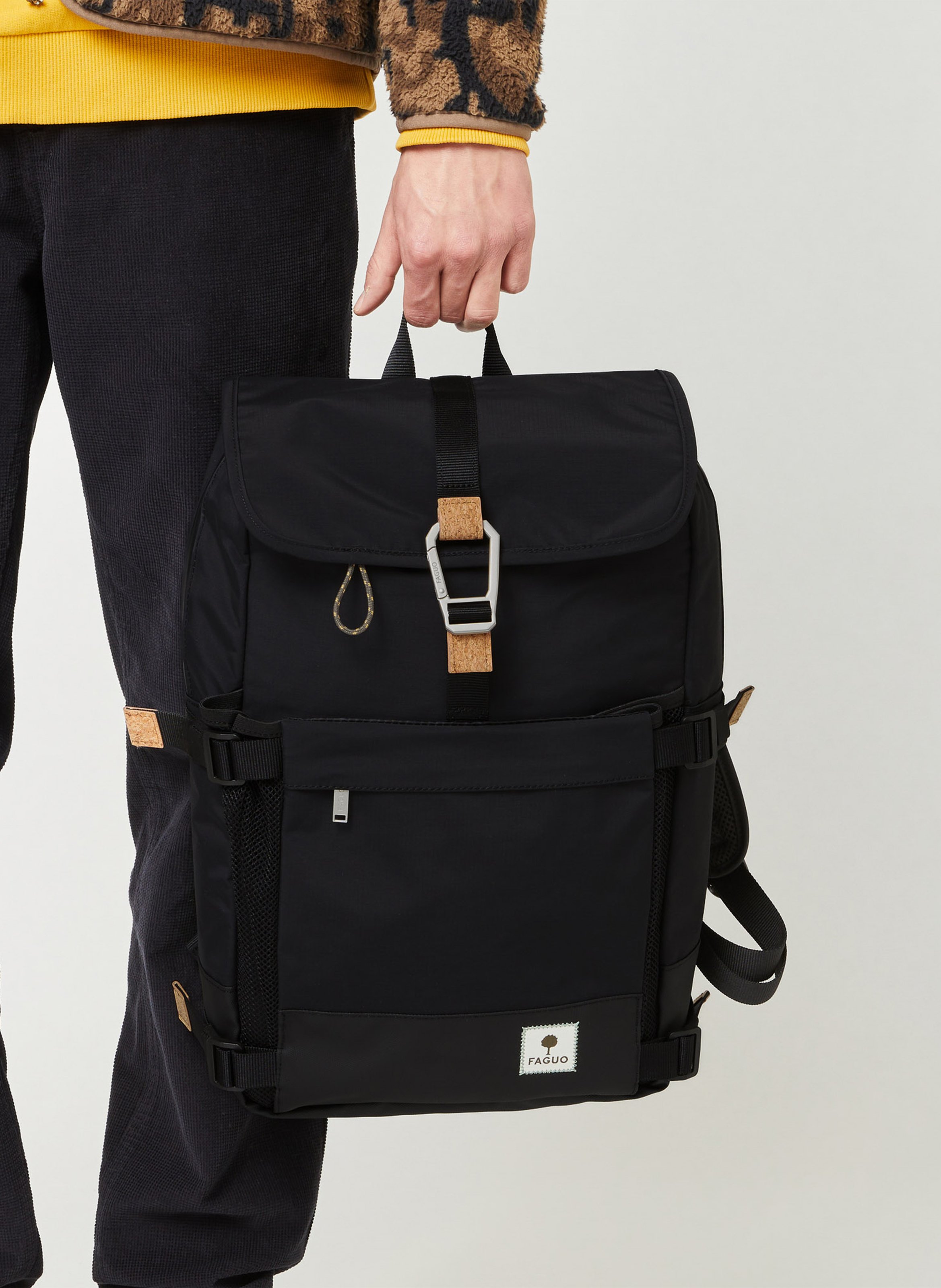 Plain flap backpack FAGUO Blue