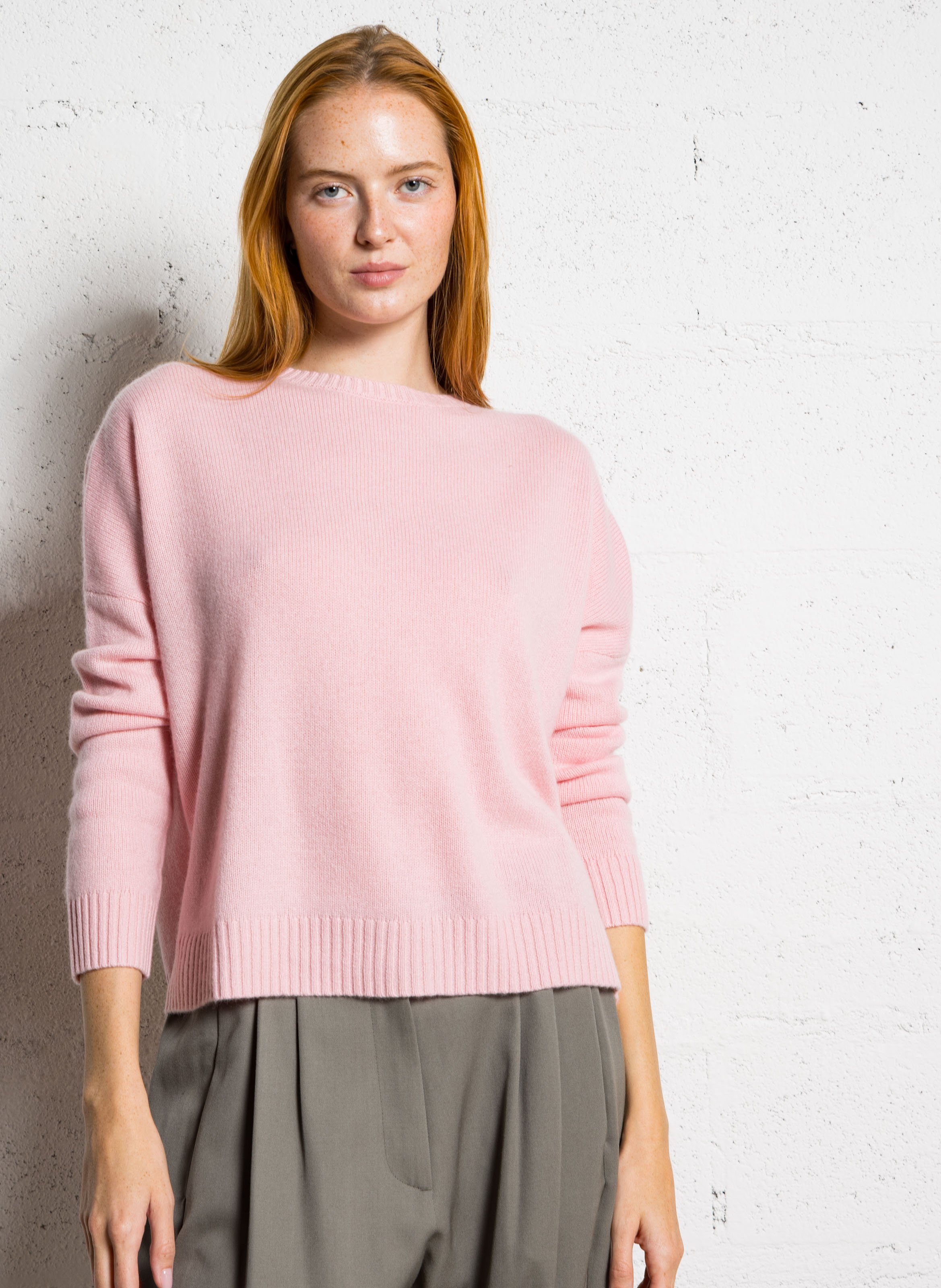 Pull col rond oversize en cachemire KUJTEN