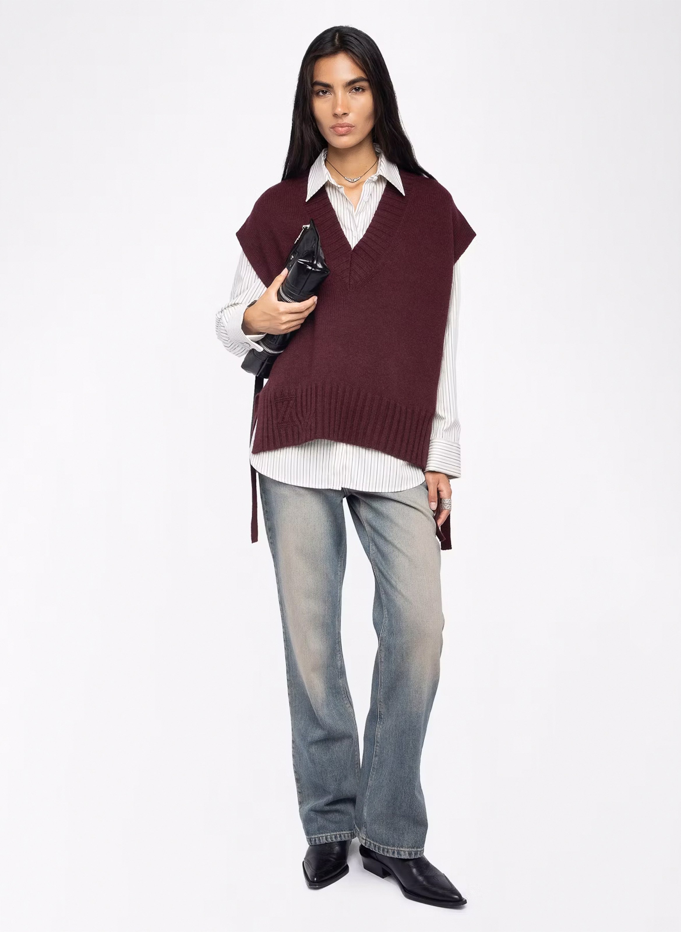 Pull oversize en cachemire ZADIG&VOLTAIRE Violet