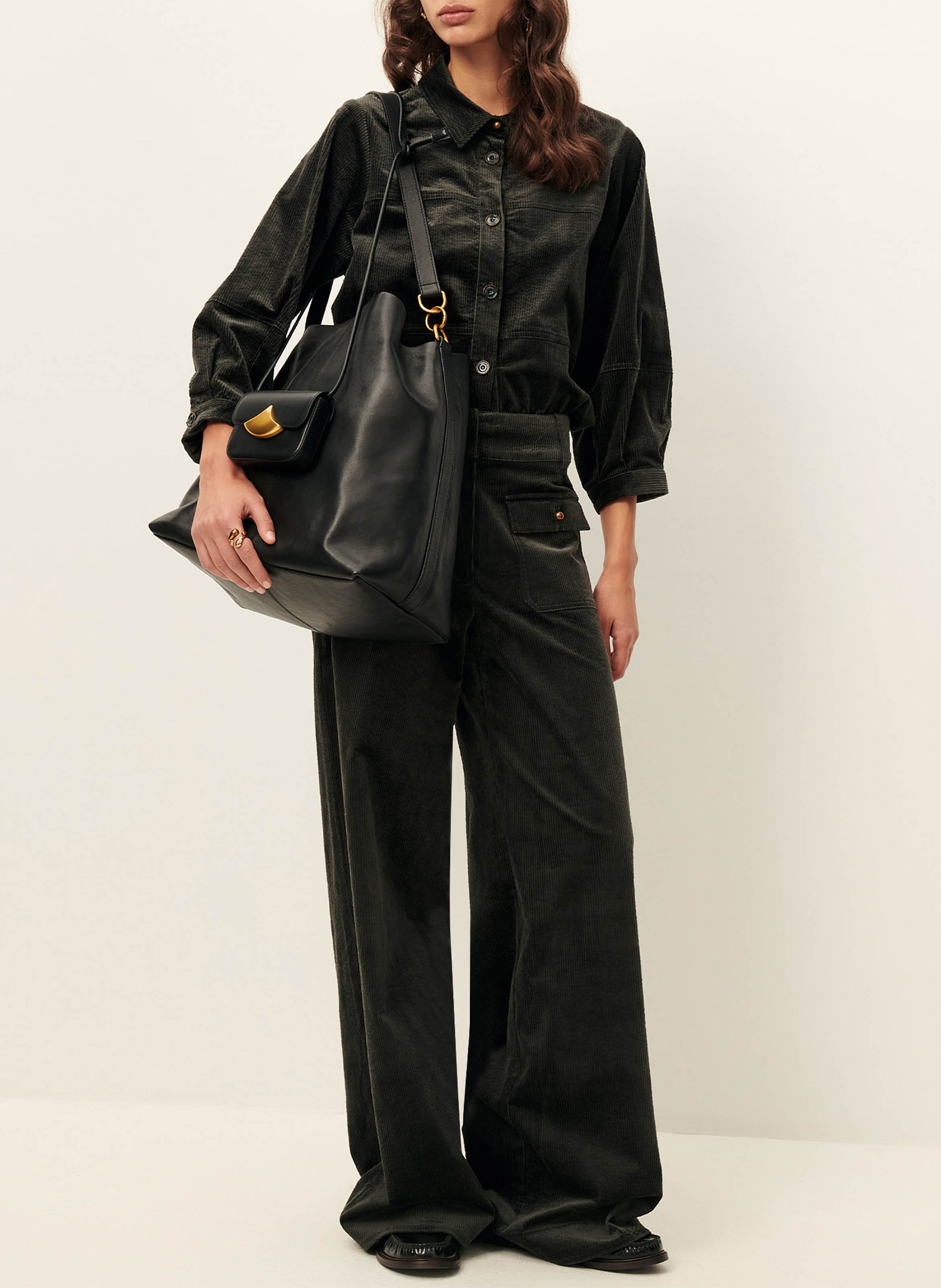 Flared corduroy pants SESSUN Blue