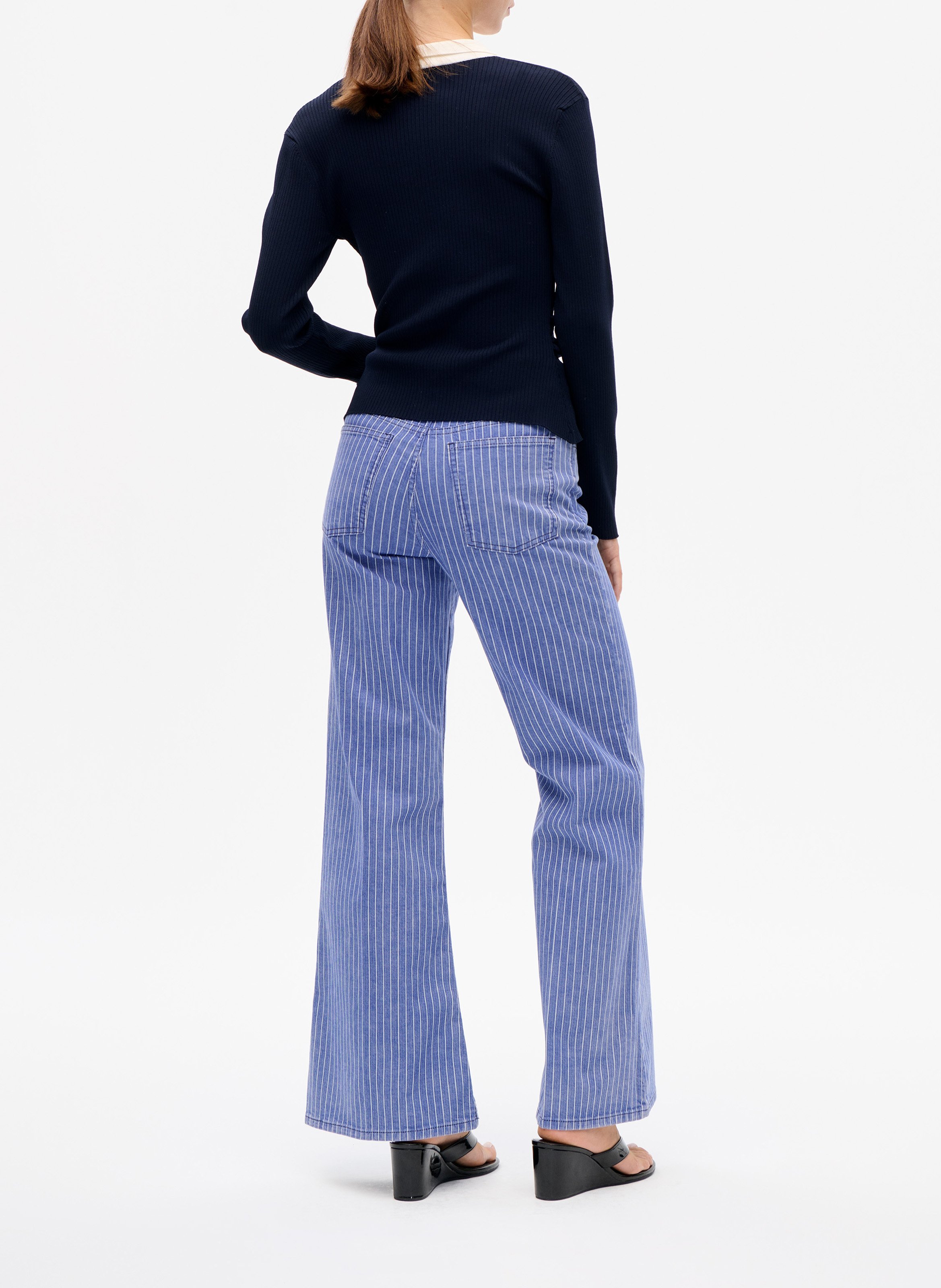 Organic cotton-blend flared jeans BAUM UND PFERDGARTEN Blue