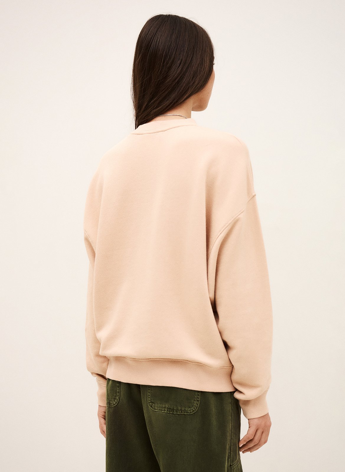 Loose-fit screen-printed cotton-blend sweatshirt BA&SH Pink