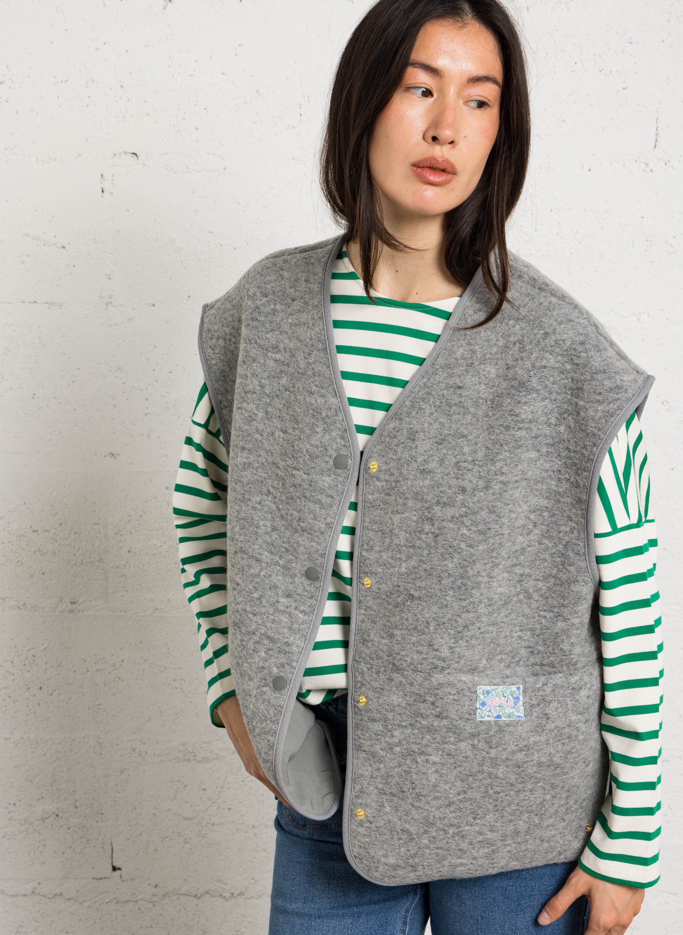 Weste aus Wollmix DES PETITS HAUTS