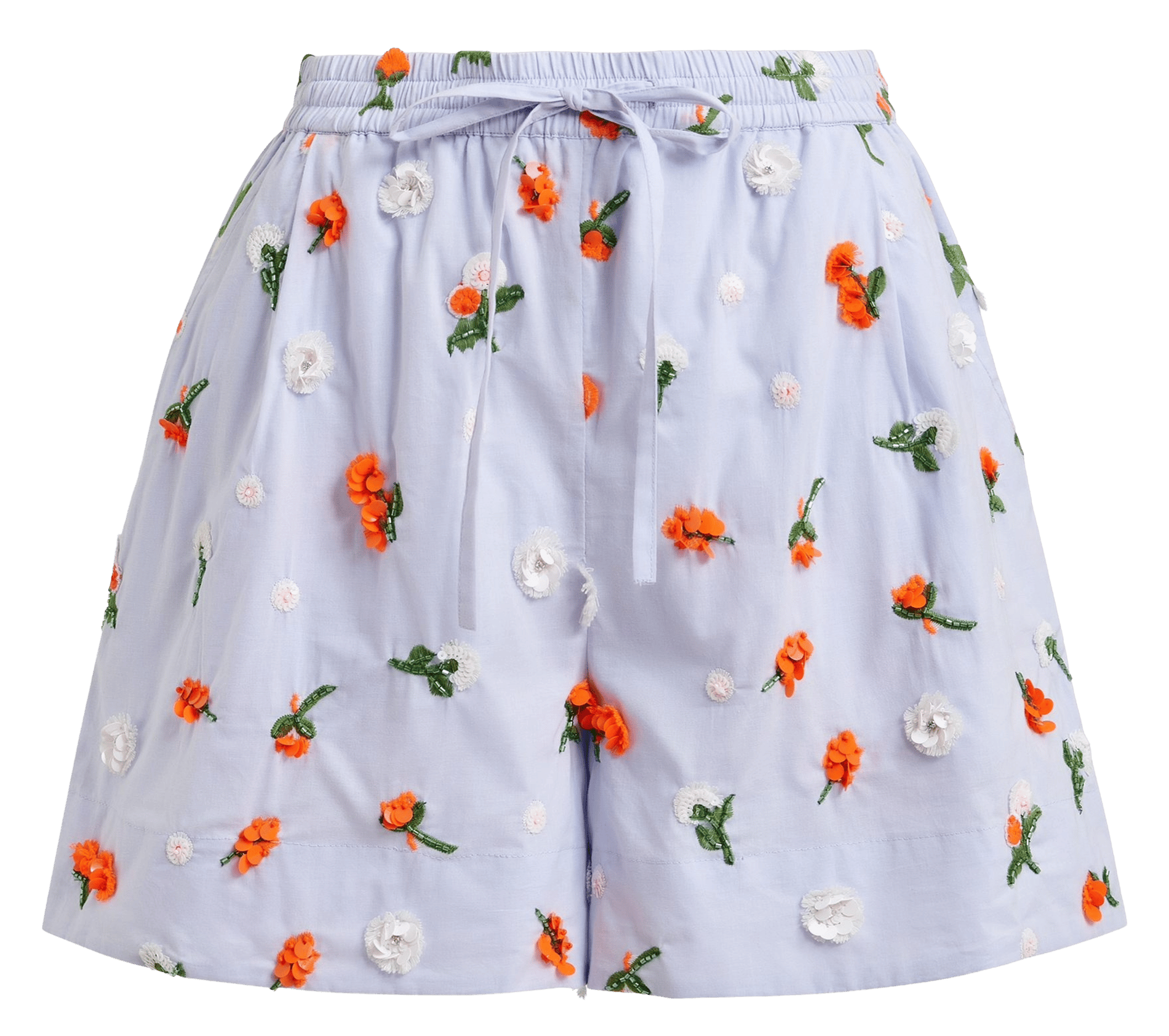 Recht, katoenen short ESSENTIEL ANTWERP Blauw