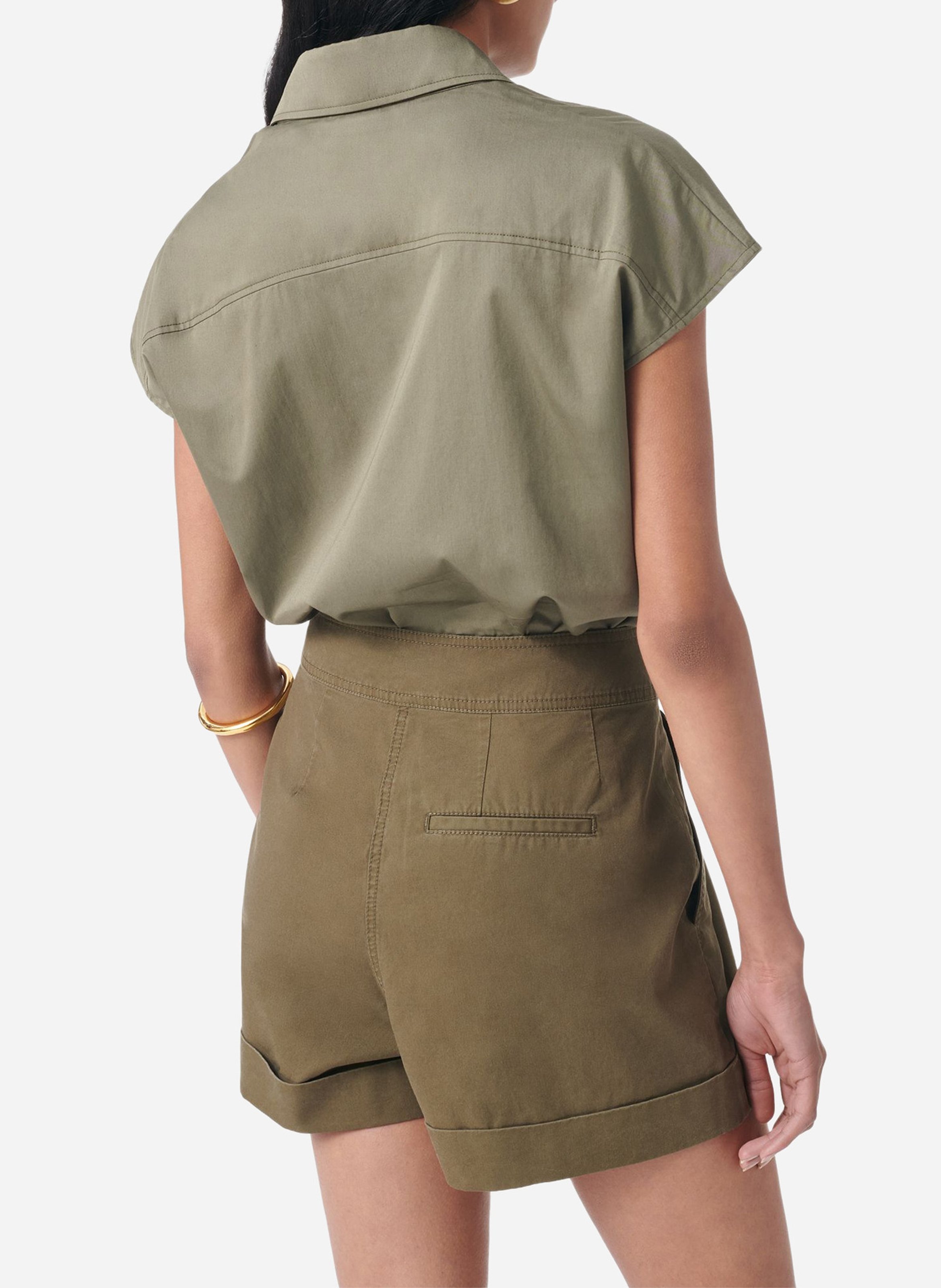 Short droit en coton VANESSA BRUNO Blanc