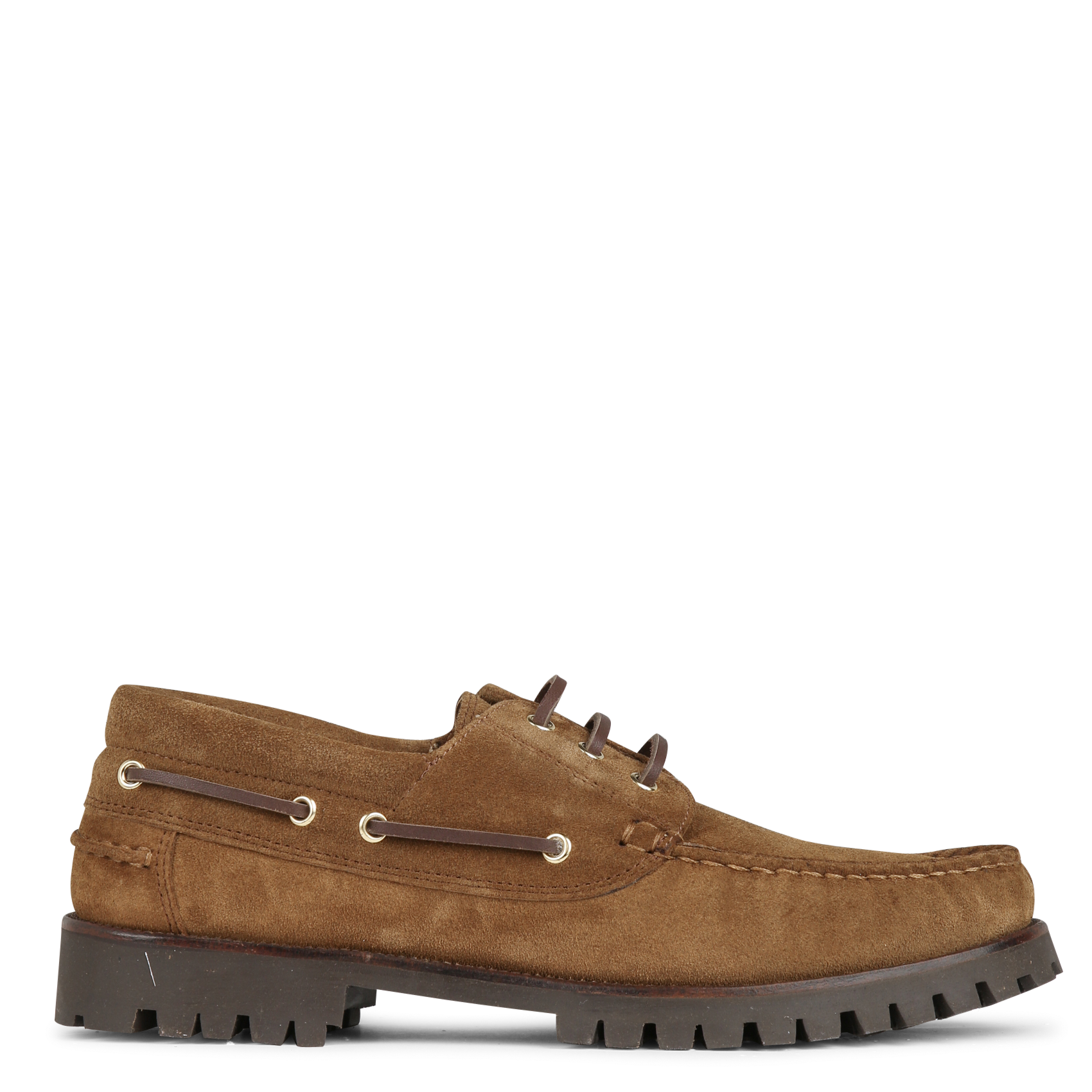 Chaussures bateau en cuir BOBBIES Marron