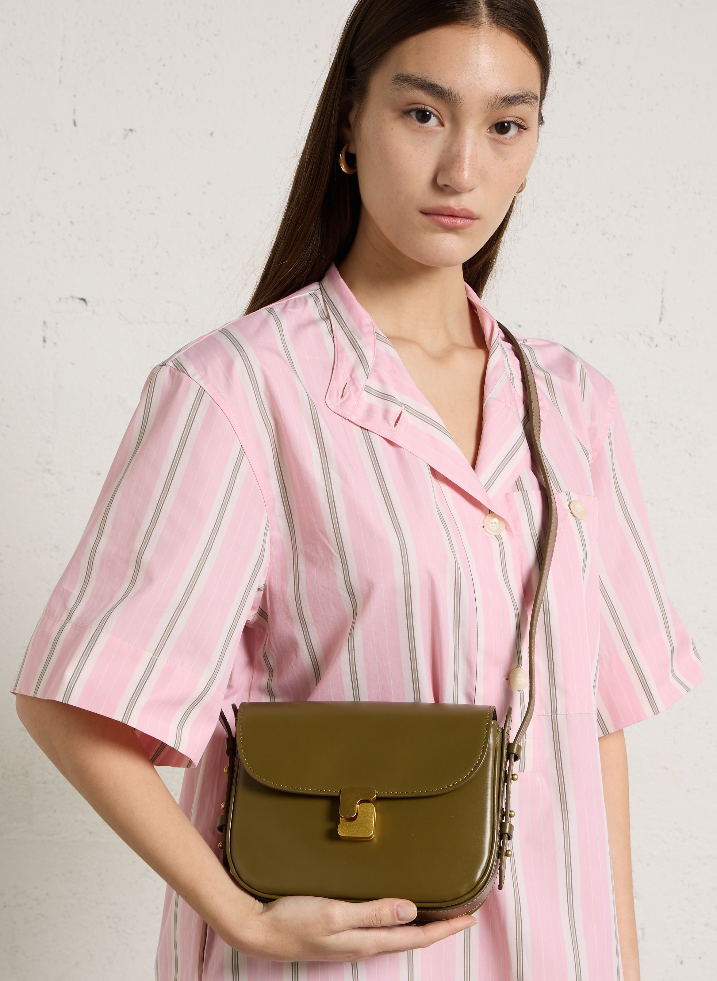 Brieftasche aus Leder SOEUR Khaki