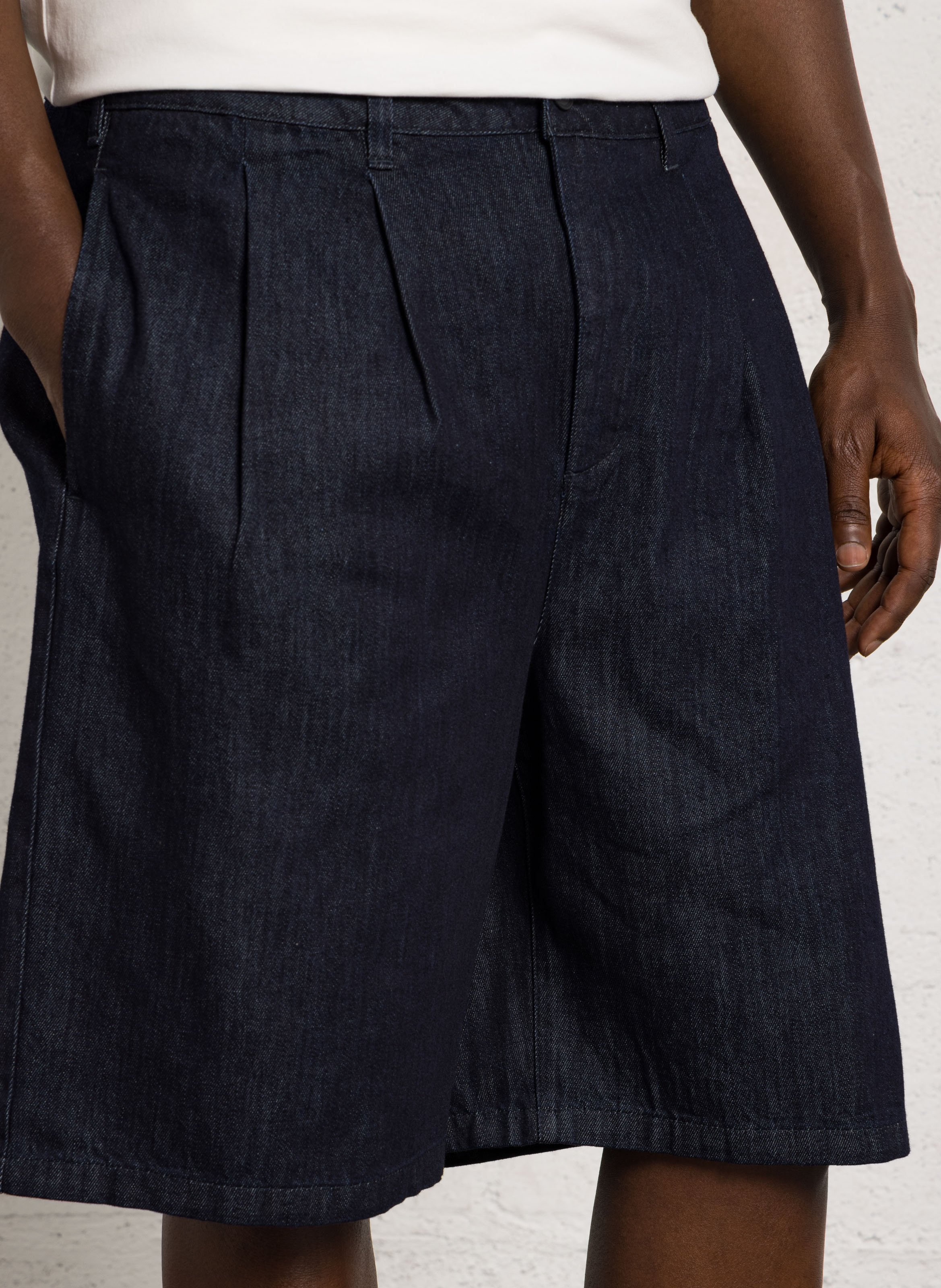 Corto de mezclilla grande de algodón CASUAL FRIDAY