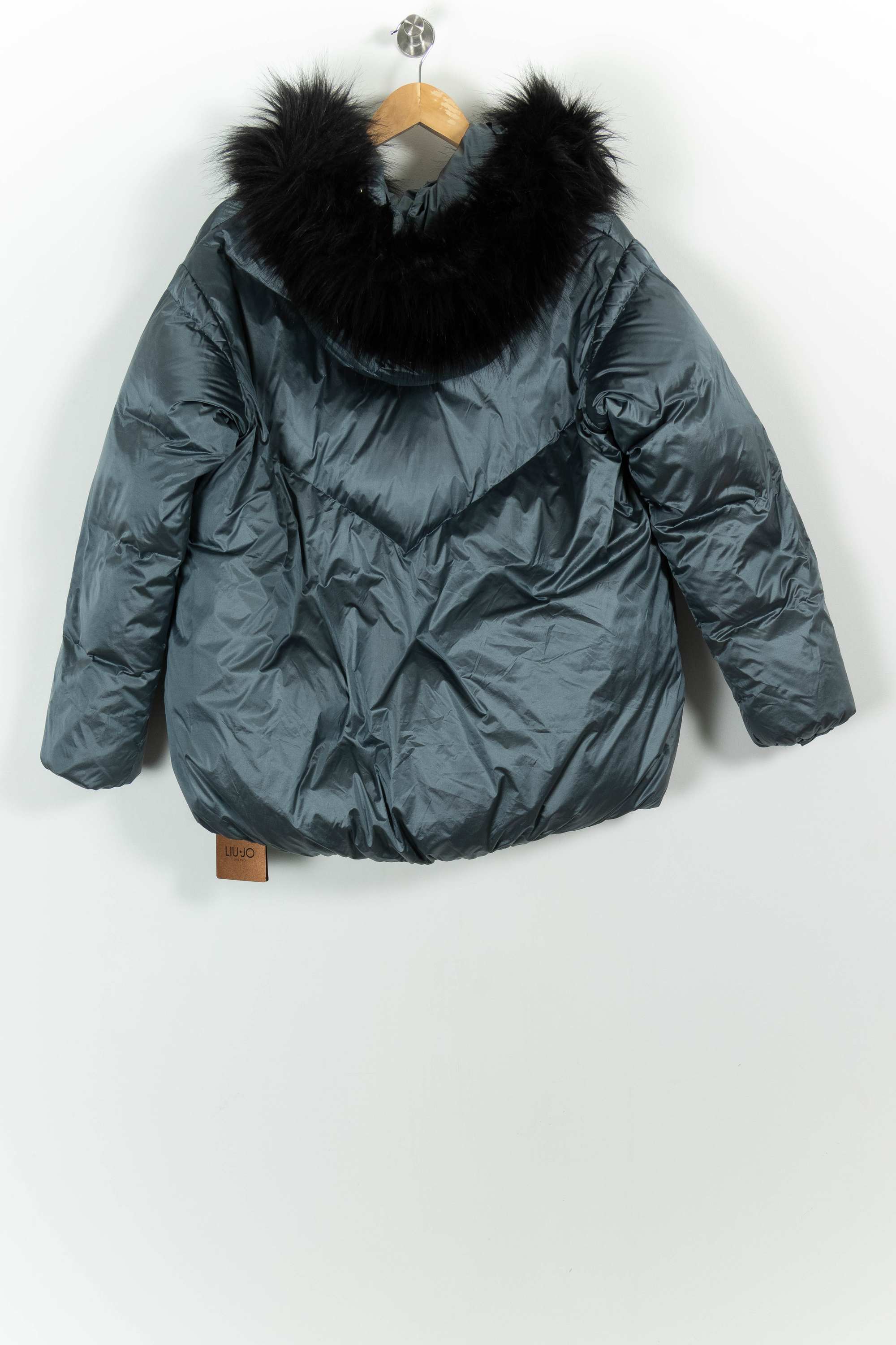 Lightweight quilted padded jacket with high neck LIU JO - SECONDE MAIN Blue