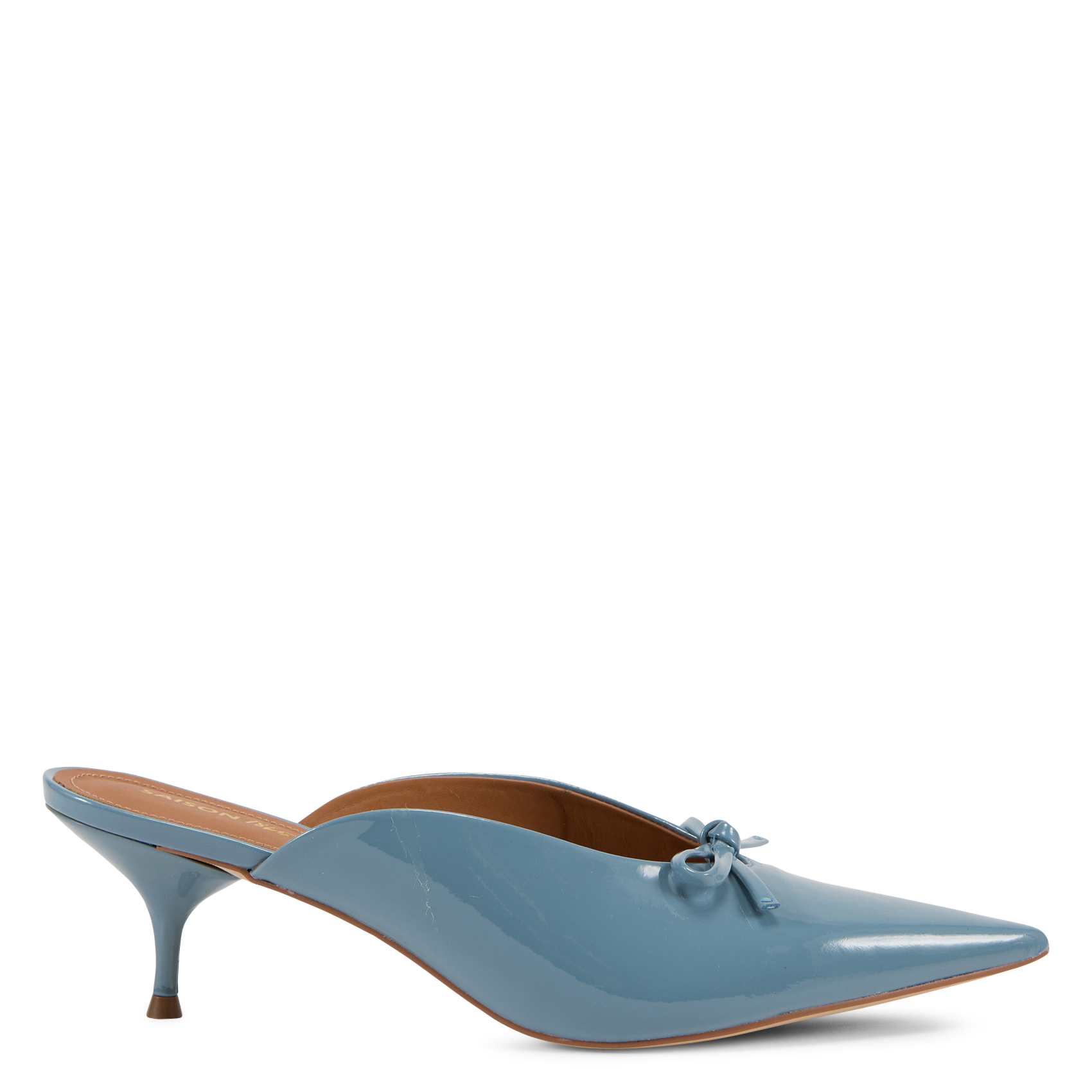 Escarpins en cuir vernis SAISON 1865 Bleu