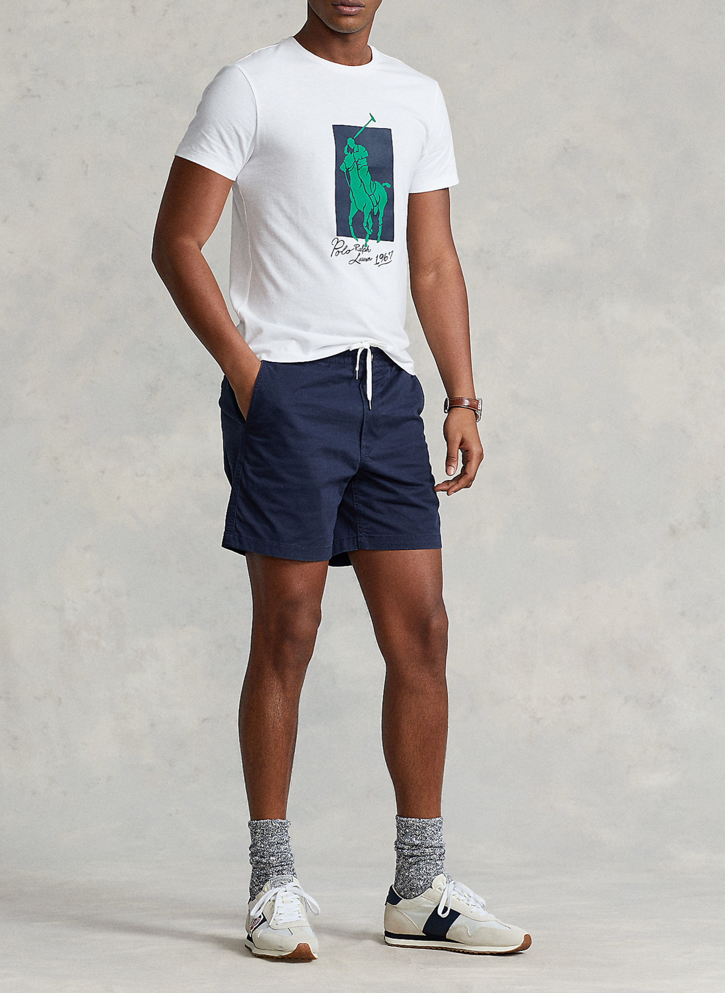 Shorts aus Baumwoll-Mix POLO RALPH LAUREN Blau