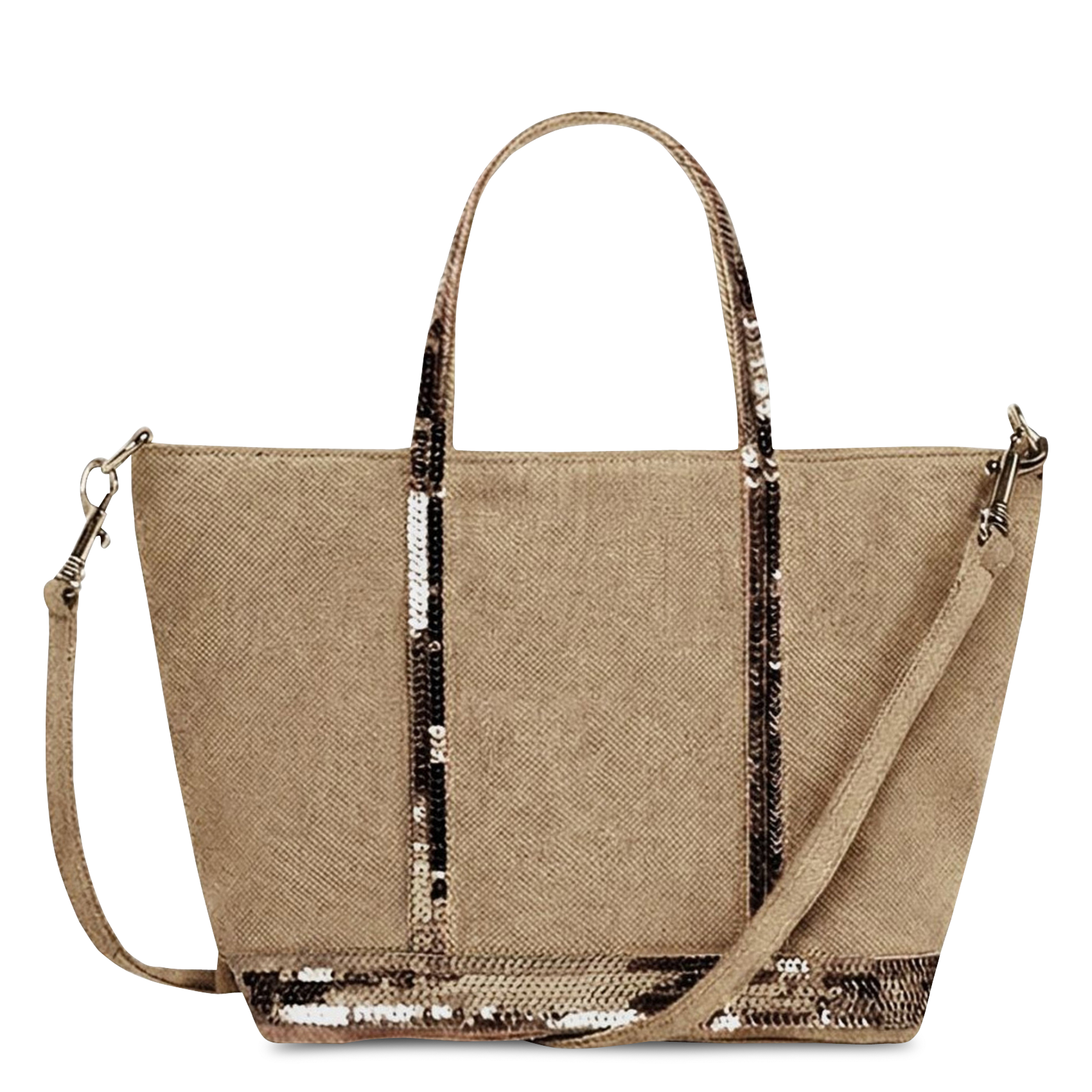 Sequined linen tote bag VANESSA BRUNO