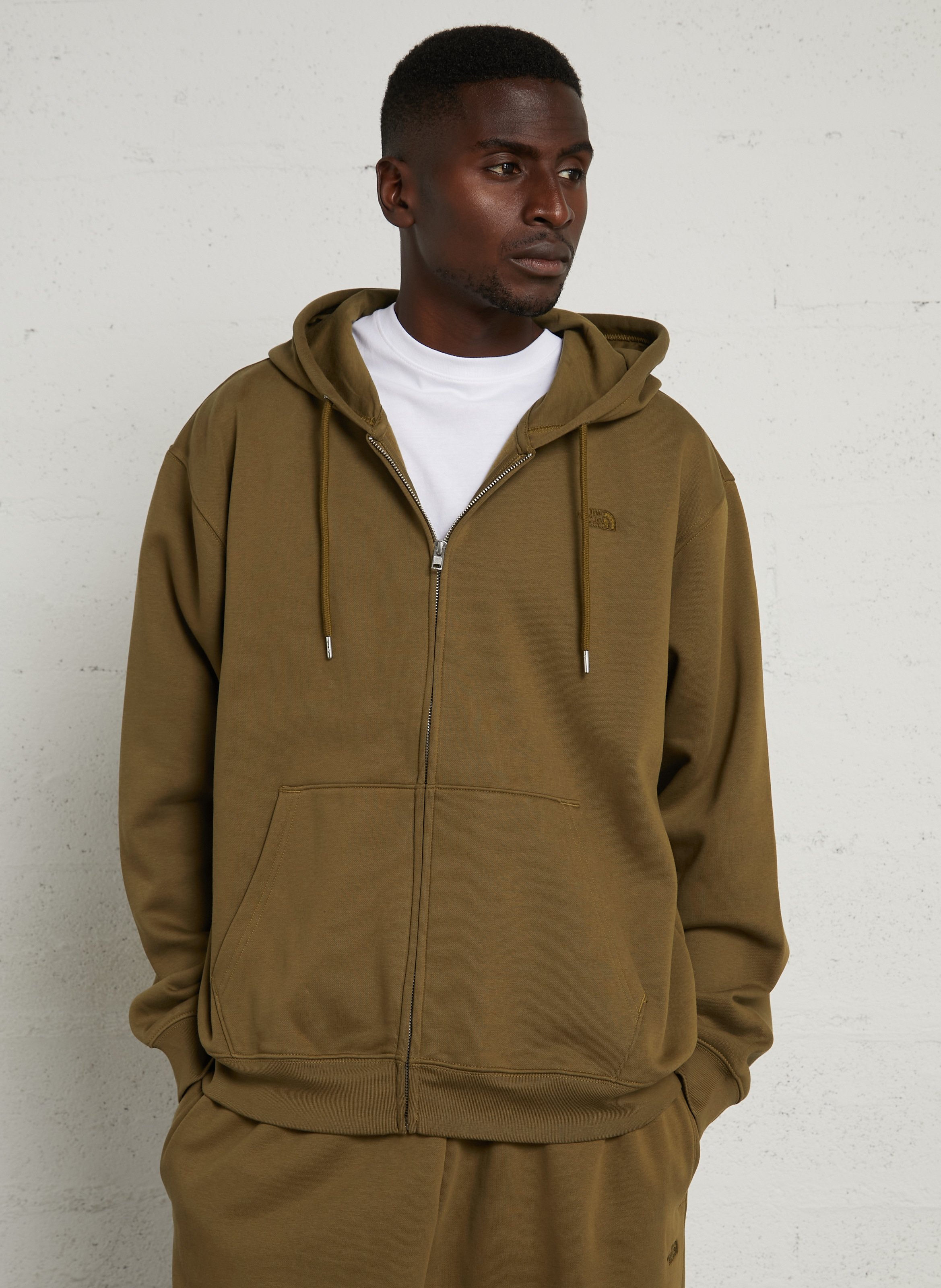 Sweat oversize en coton mélangé THE NORTH FACE Kaki