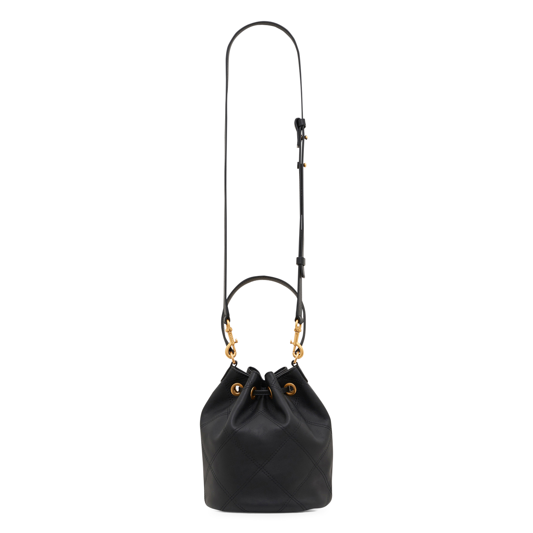 Leren bucket bag om in de hand te dragen GERARD DAREL Zwart
