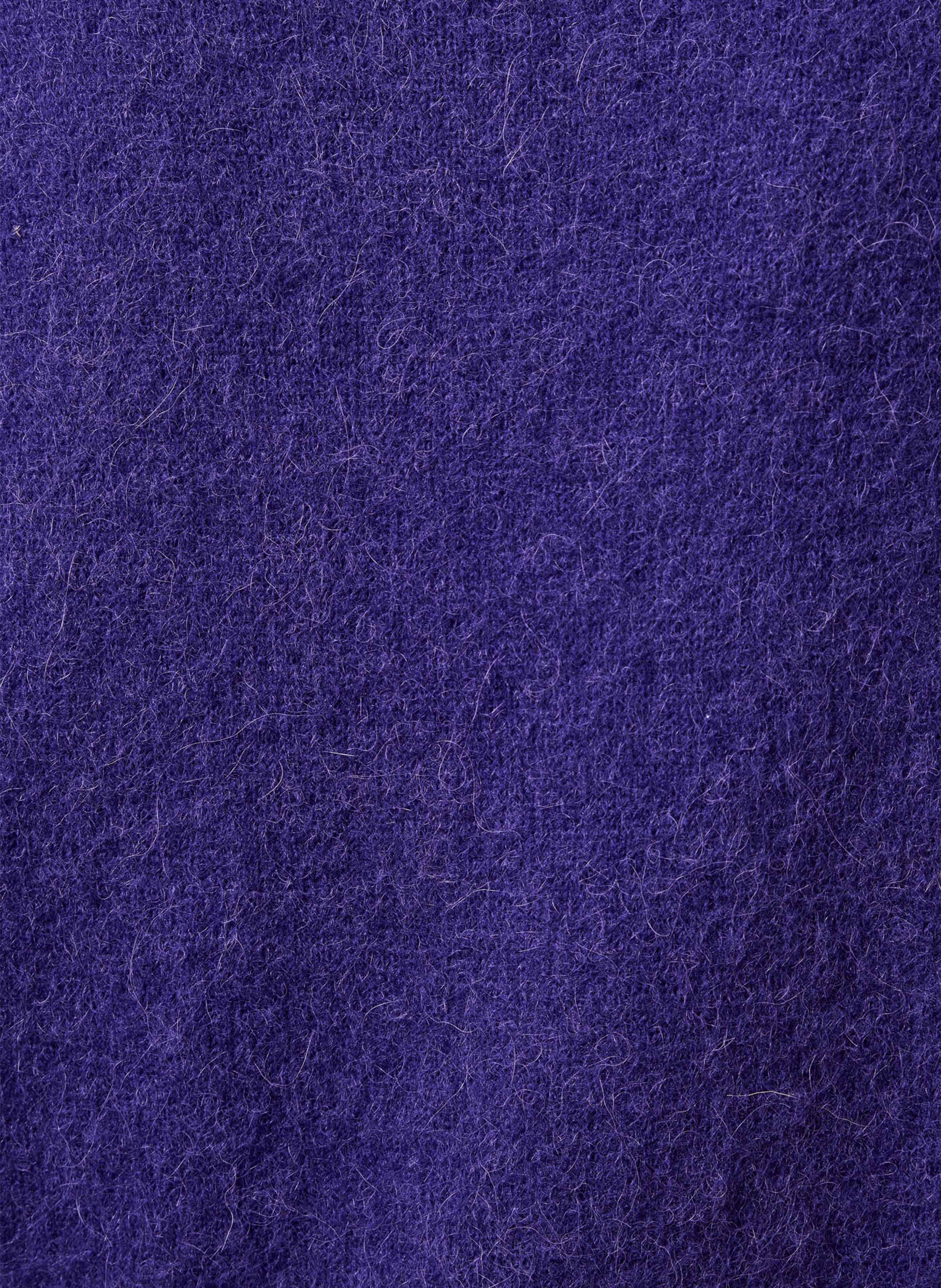 Oversized wool-blend cardigan LA FEE MARABOUTEE Purple