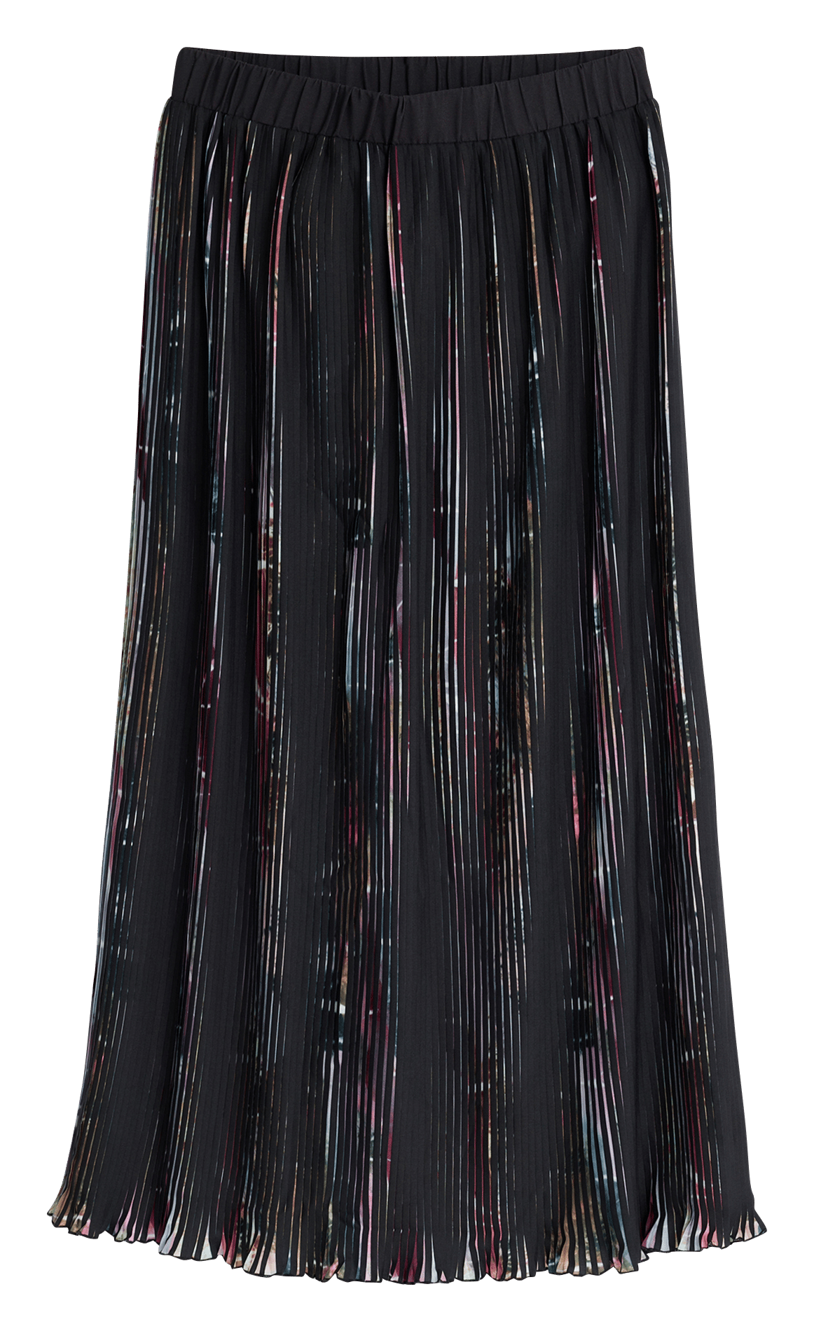 Jupe longue plissée DESIGUAL Noir