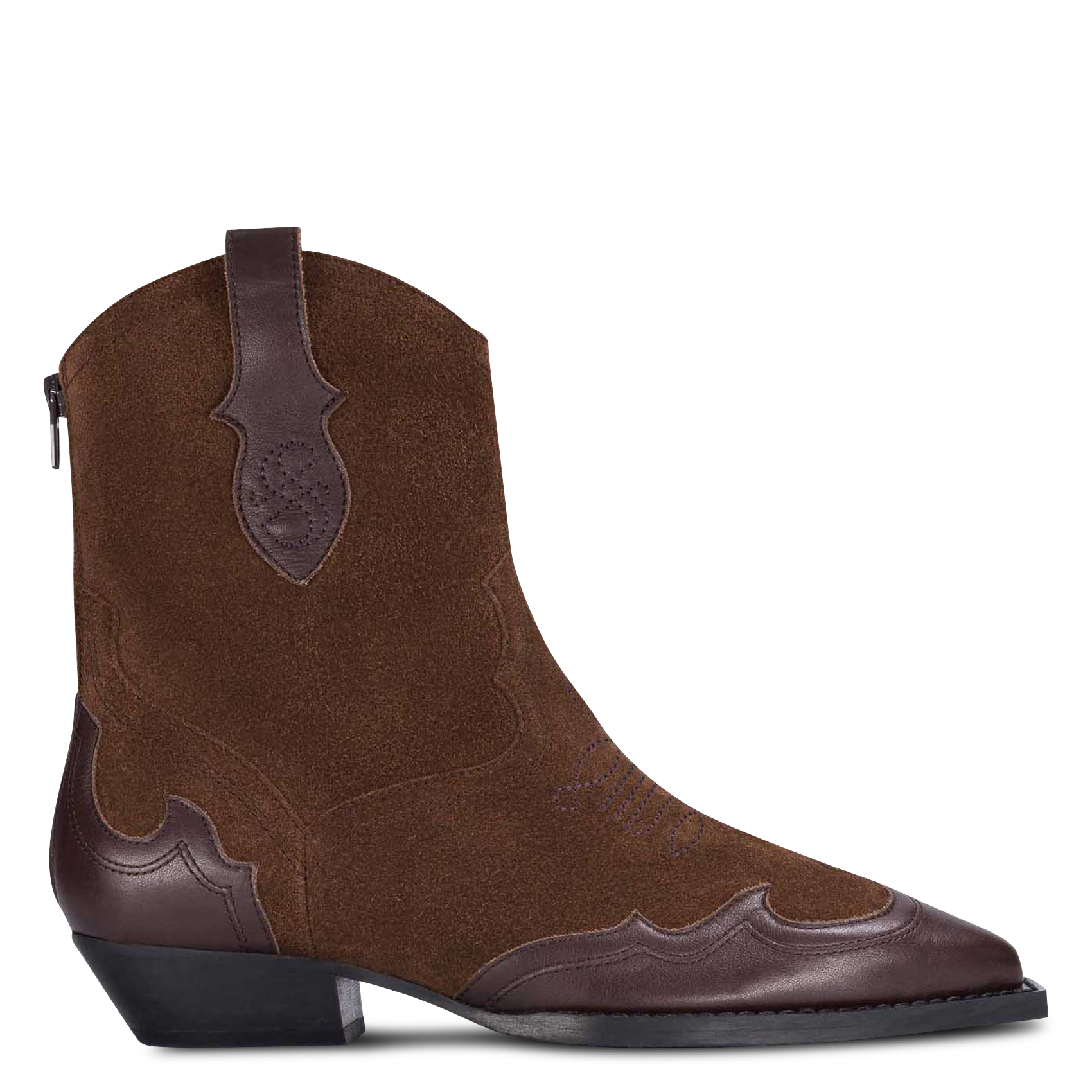Bottines en cuir SOCQUE PARIS Marron