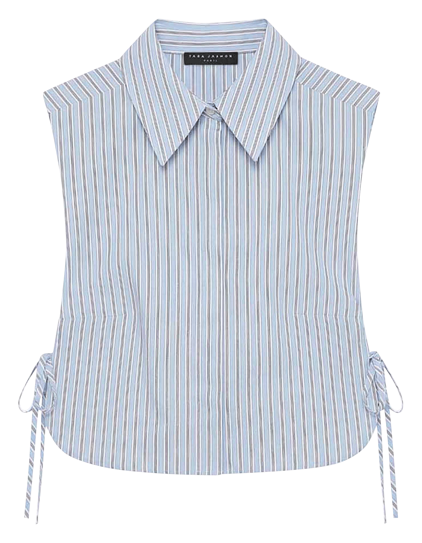 Straight cotton plastron TARA JARMON Blue